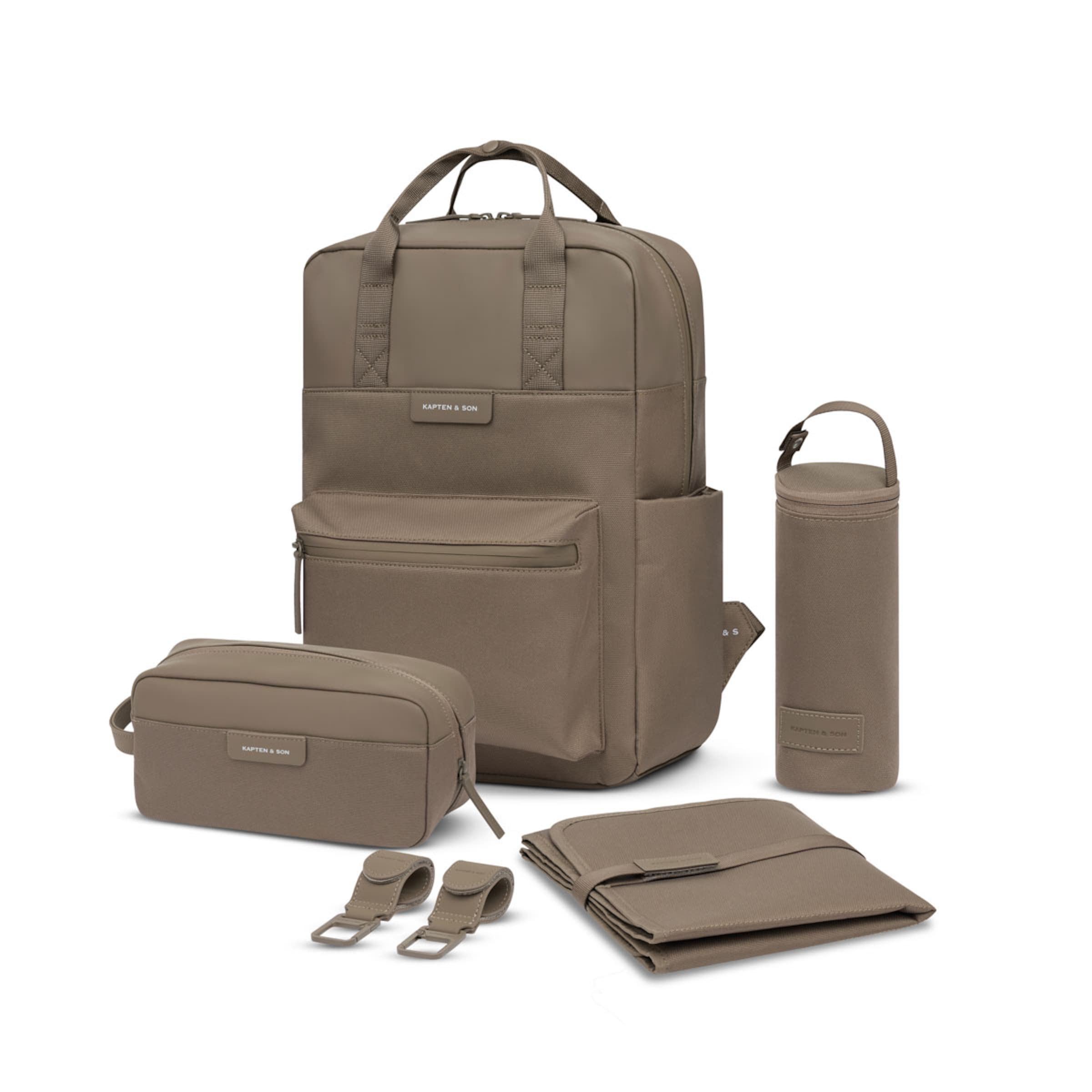 Bergen Pro Diaper Backpack Set Walnut