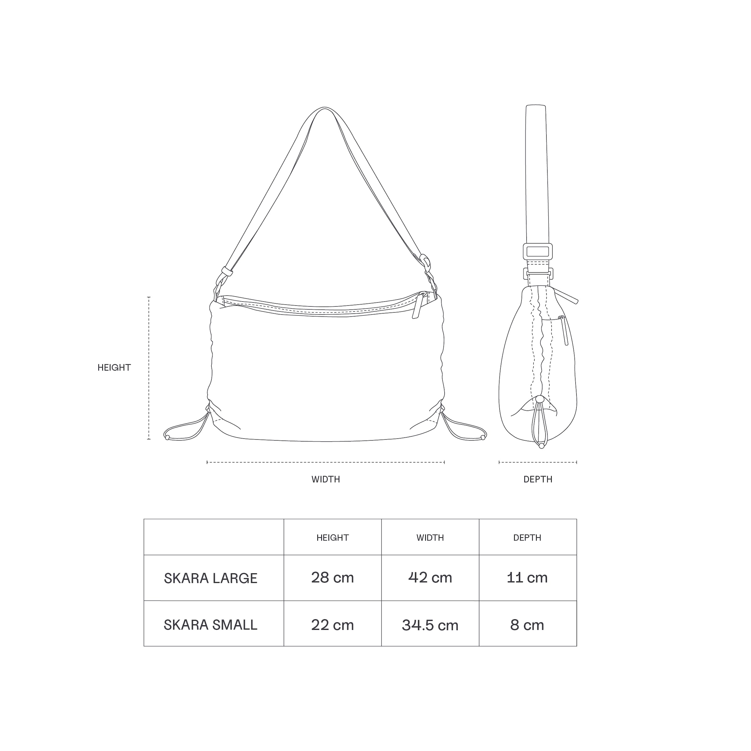 Skara Small All Black