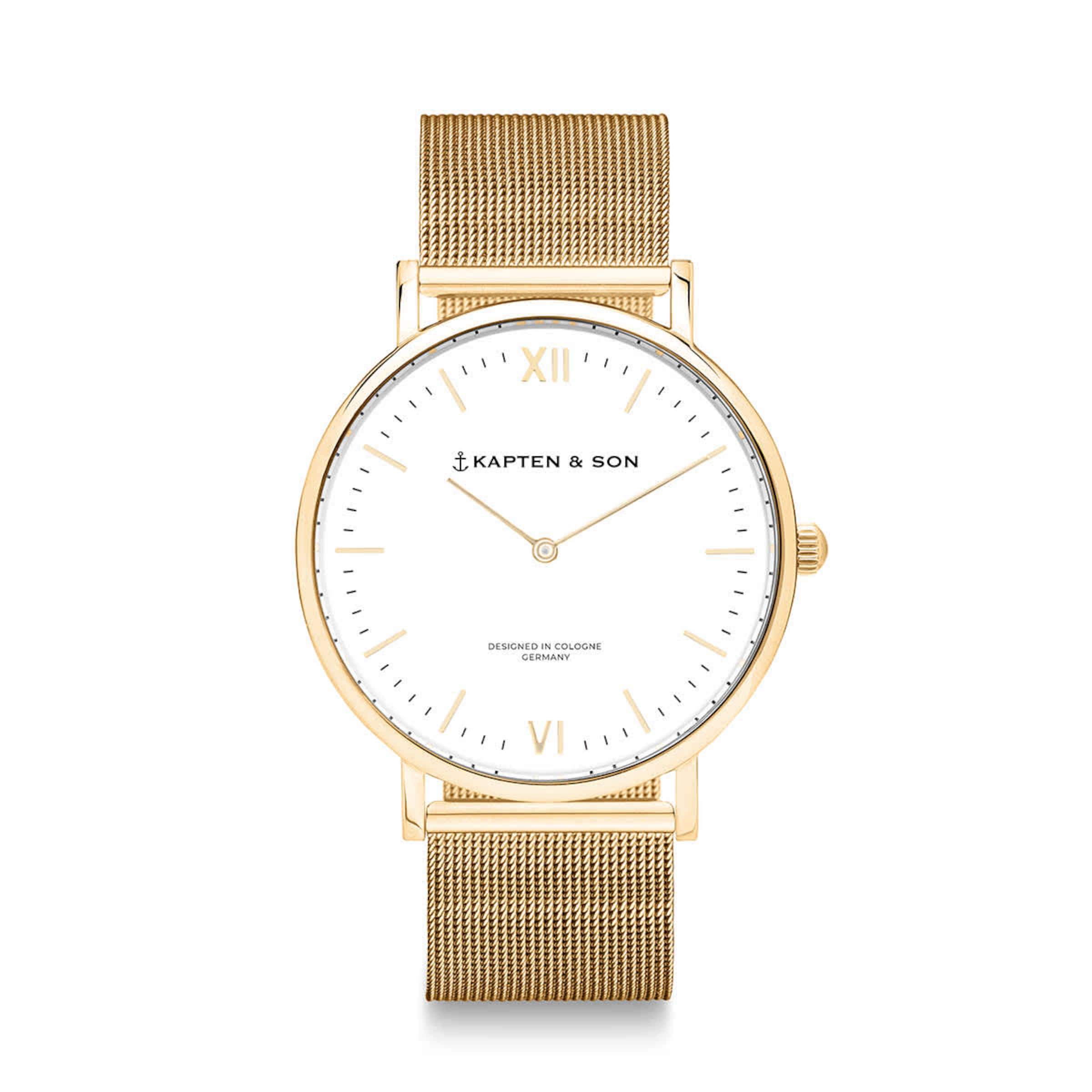 Campus Gold Mesh Montres Bijoux Kapten Son