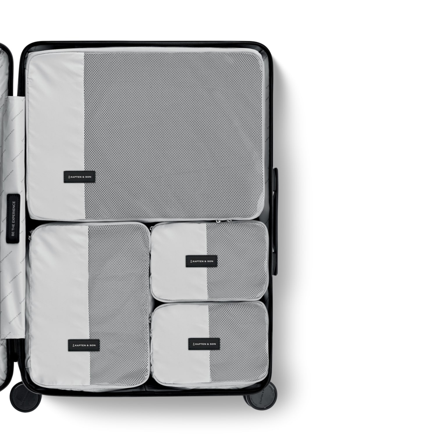 Packing Cubes, Packing Cubes Set Large All Black, Zwart, Afbeelding 3 van 4
