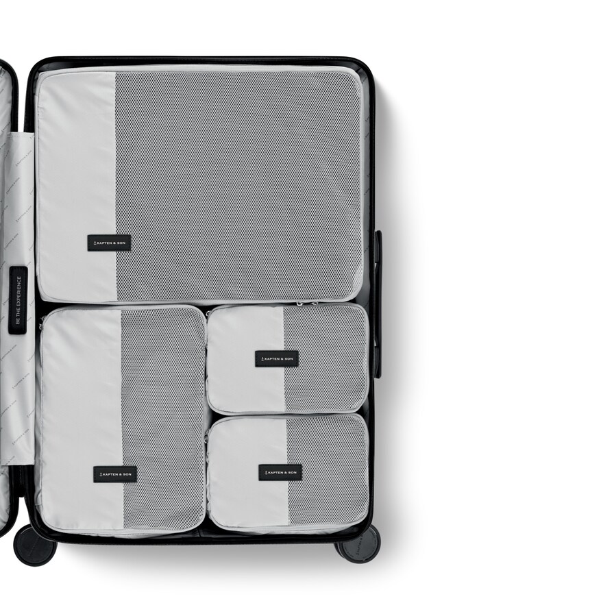 Packing Cubes, Packing Cubes Set Large All Black, Zwart, Afbeelding 3 van 4