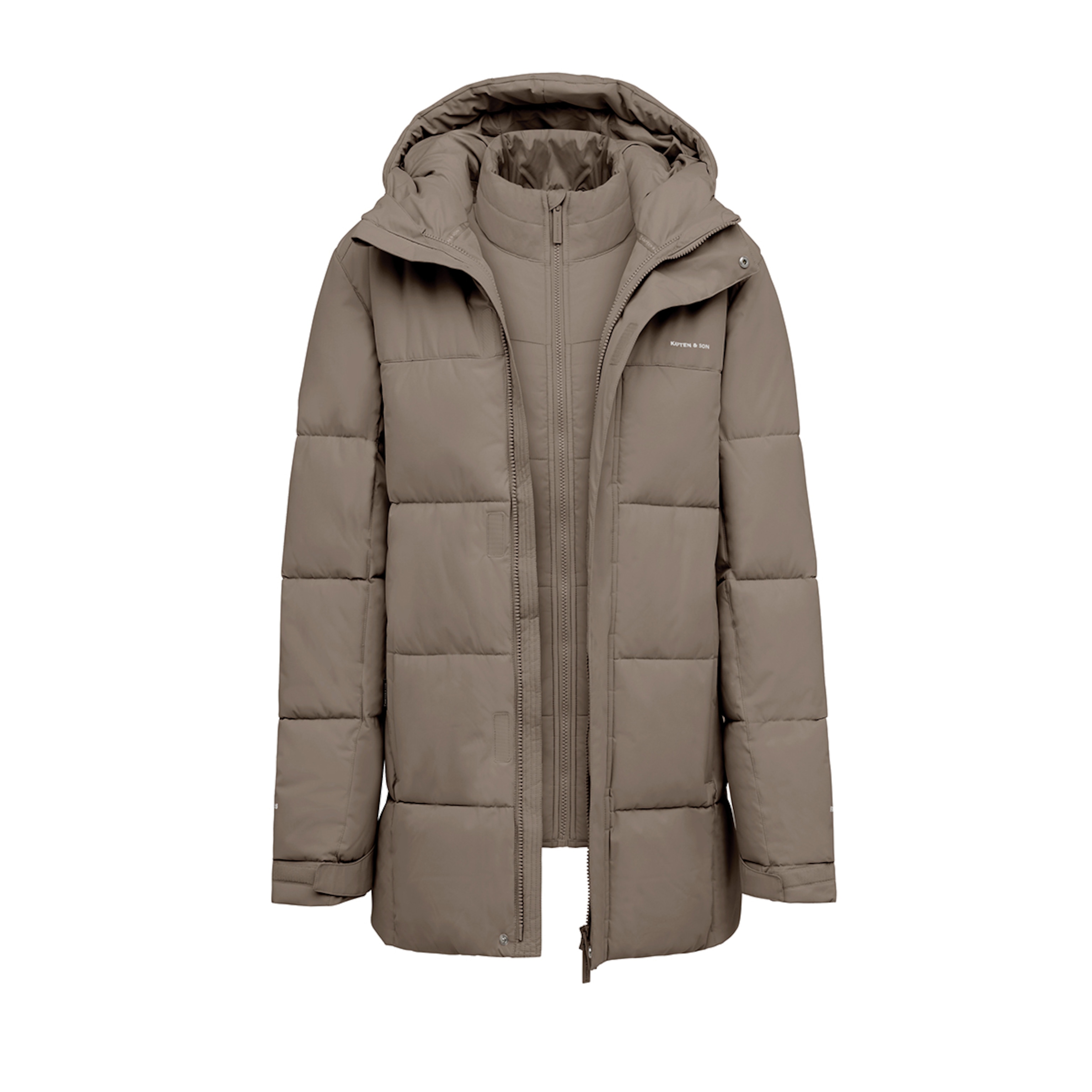 Ausgewählt, Arctic 3in1 Winter Jacket, Arctic 3in1 Winter Jacket Taupe Taupe