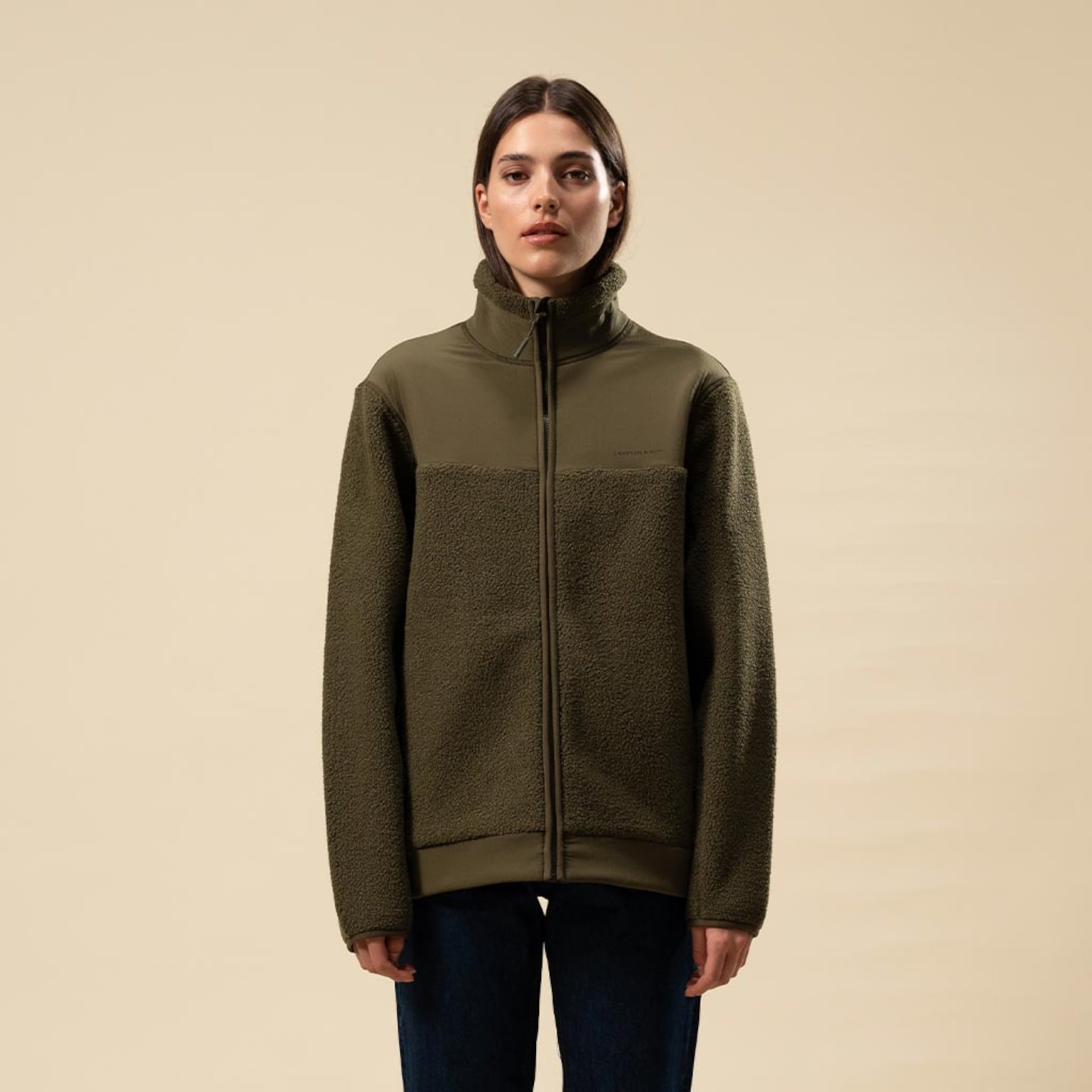 Teddy Fleece Jacket, Teddy Fleece Jacket Forest Green, Groen, Afbeelding 7 van 12
