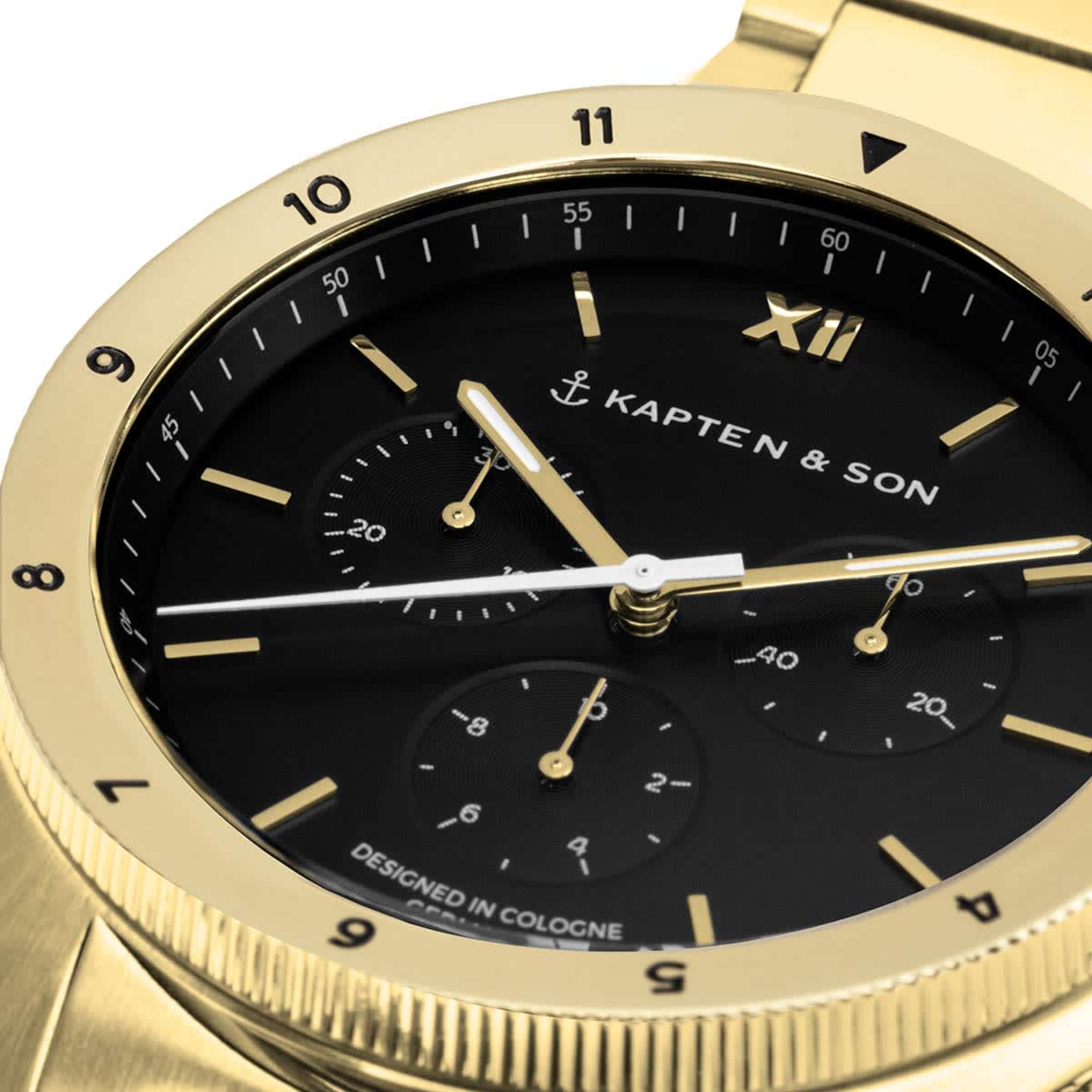 Rise Small Gold Black Steel