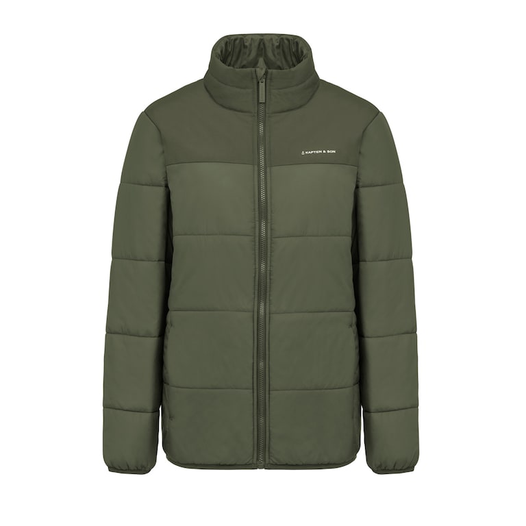 Puffer Jacket, Puffer Jacket Olive, Verde