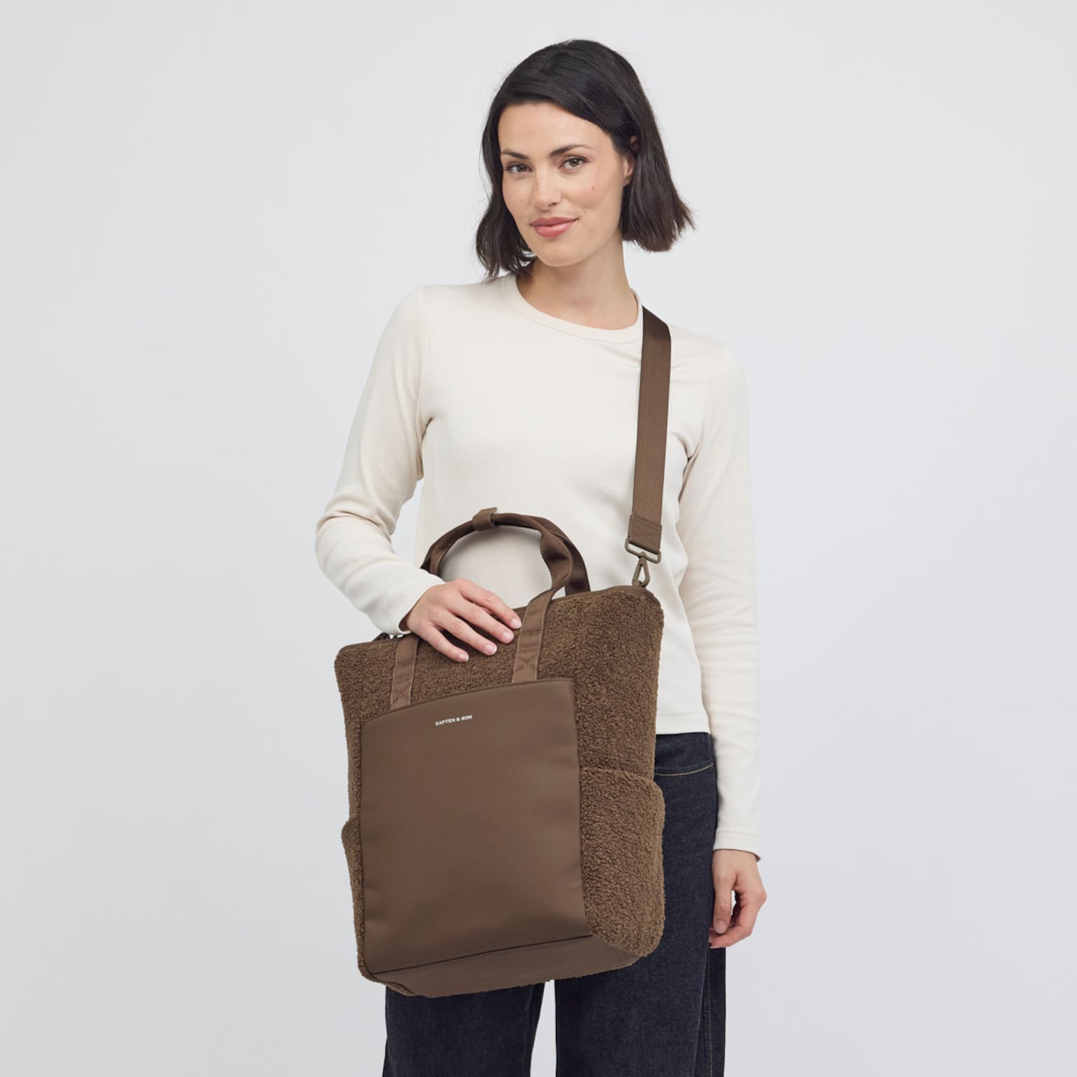 Lindby Pro, Lindby Pro Fleece Mocha Brown Mocha Brown, Bild 3 von 7