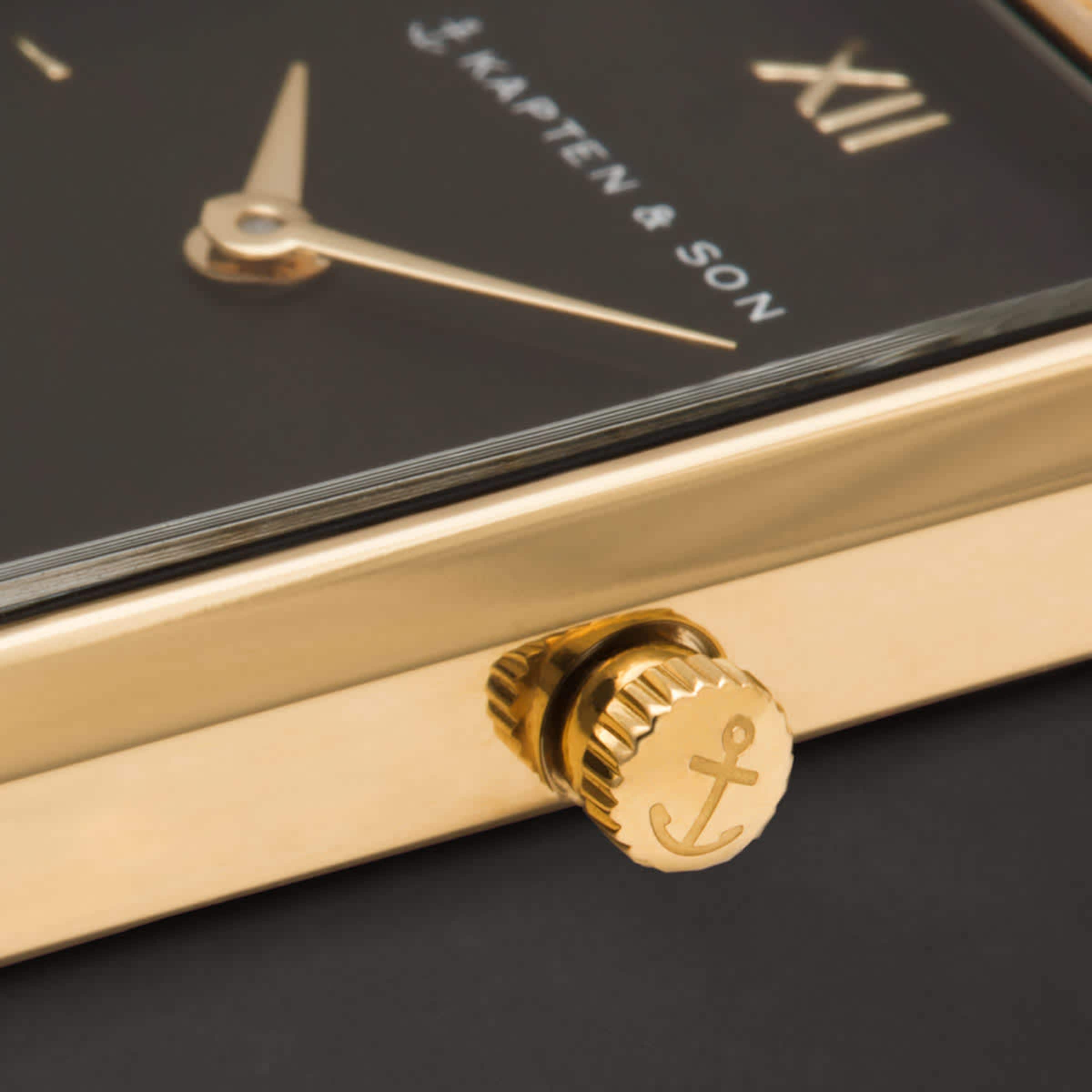 Grace Gold Black Woven Steel