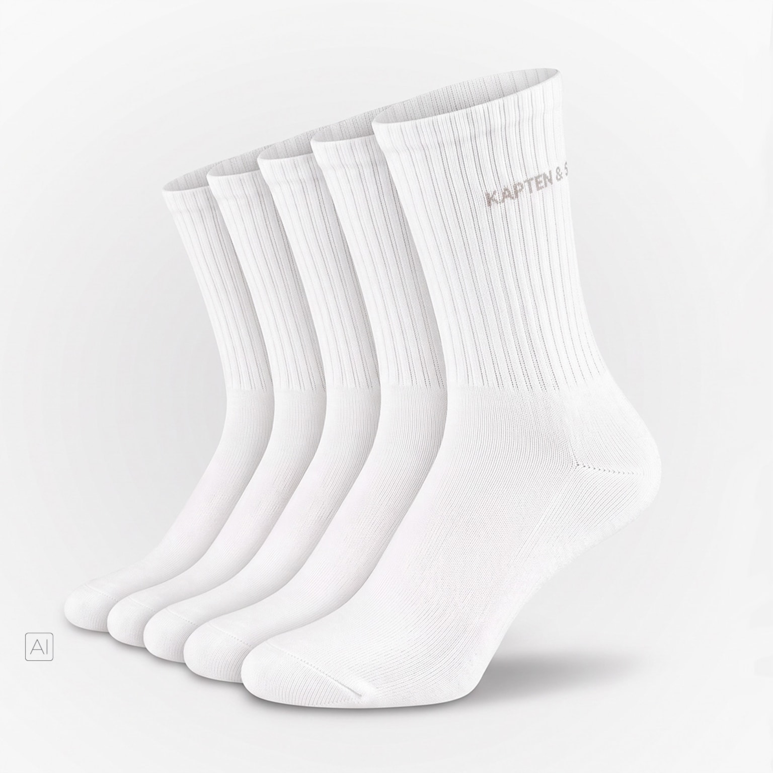 Essential Socks, 5er Pack Essential Socks, White, Image 2 of 6
