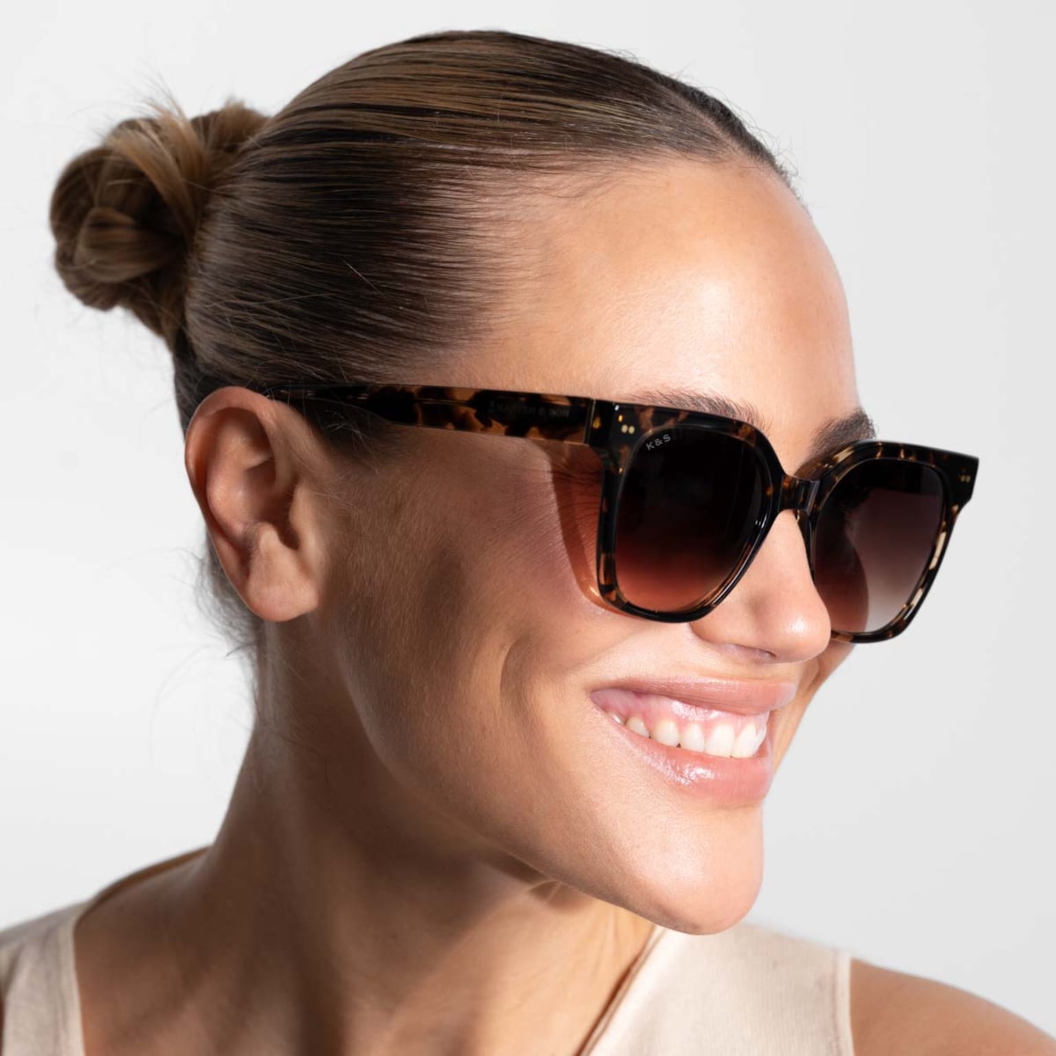 Siena Small, Siena Small Crystal Tortoise Brown, Crème, Afbeelding 2 van 6