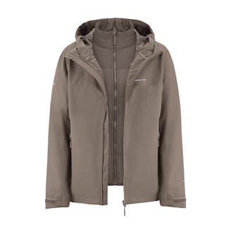 Puffer 3in1 Rain Jacket, Puffer 3in1 Rain Jacket Taupe, Taupe