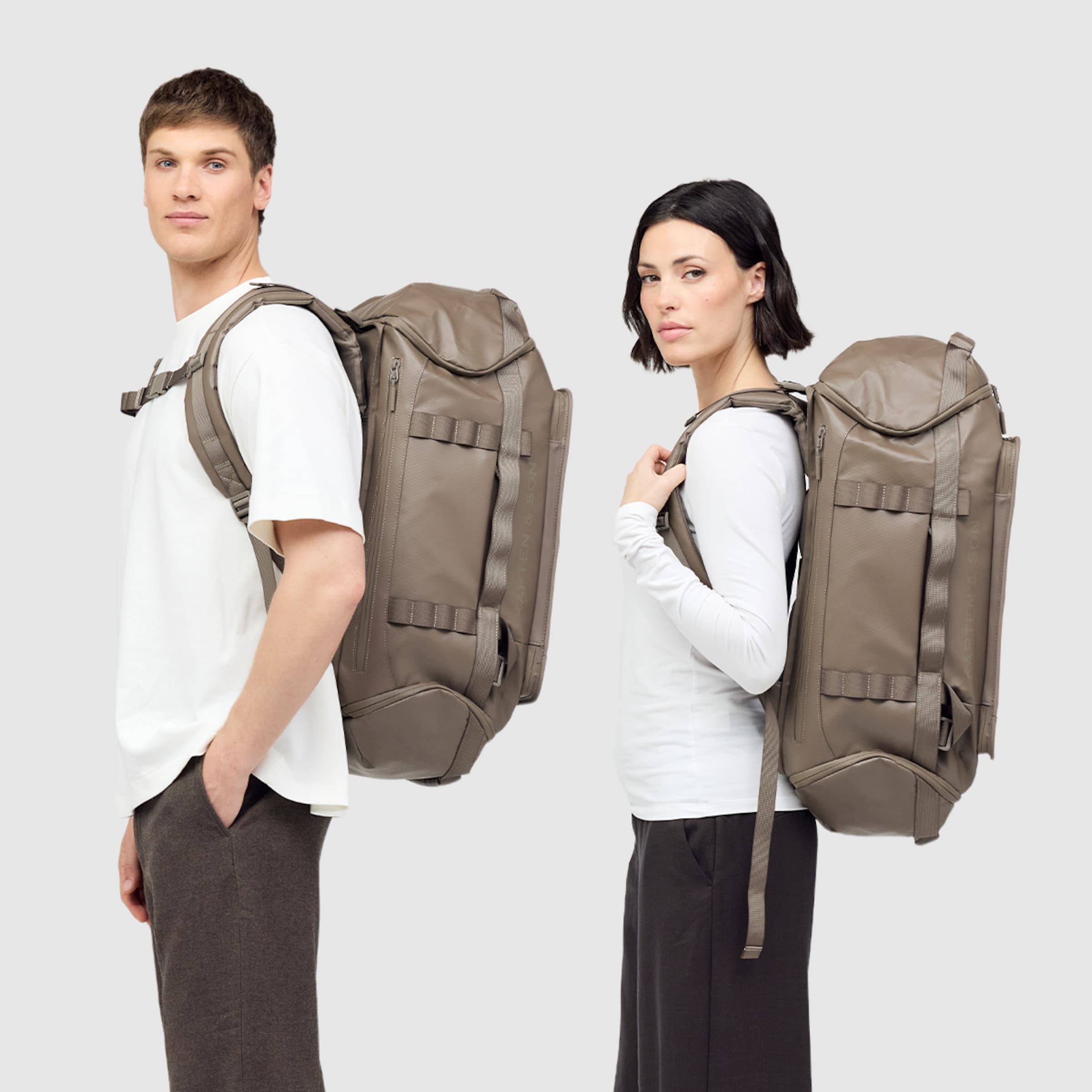 Lisbon Duffle Backpack Large Walnut