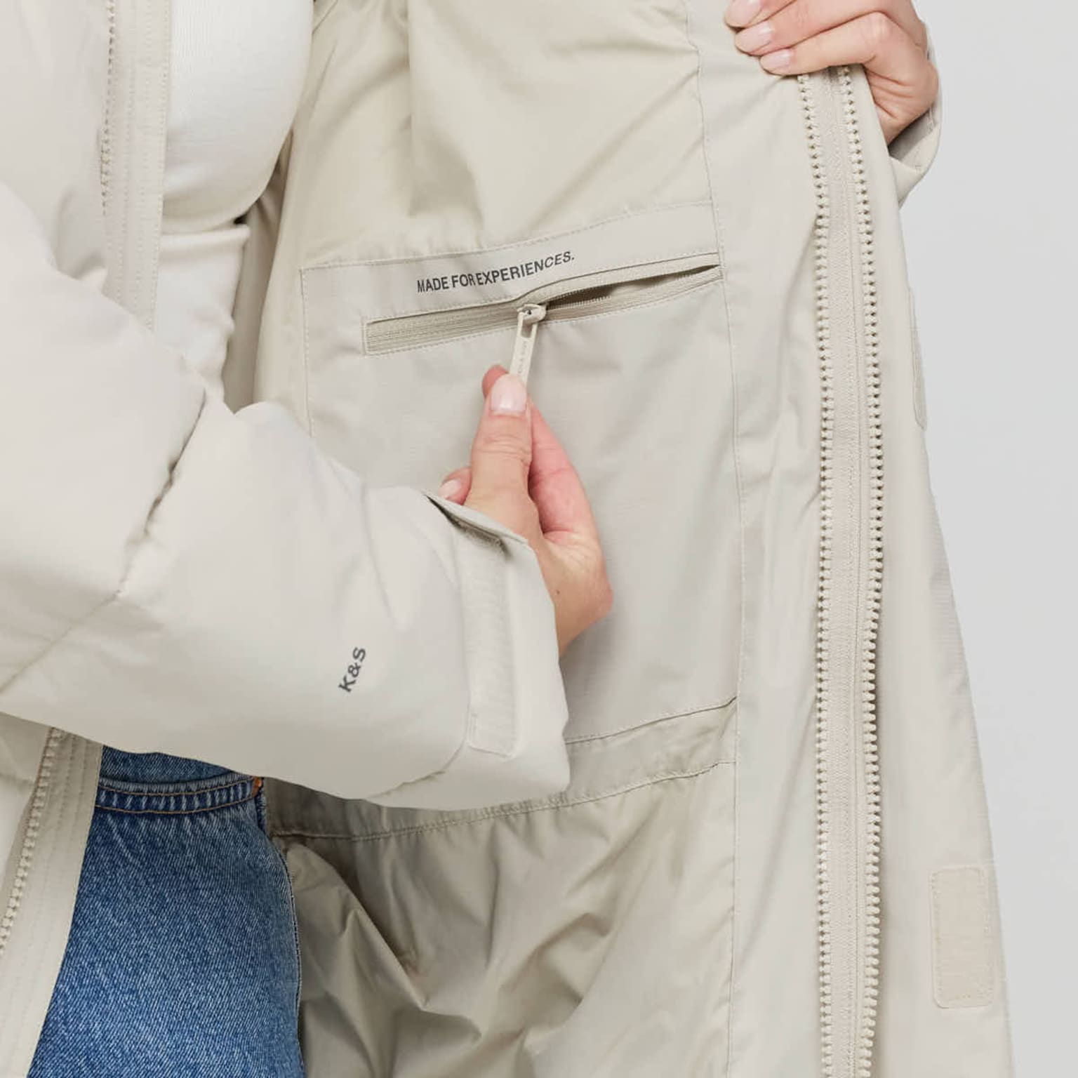 Fleece 3in1 Winter Jacket, Fleece 3in1 Winter Jacket Sandstone, Sandstone, Image 10 of 18