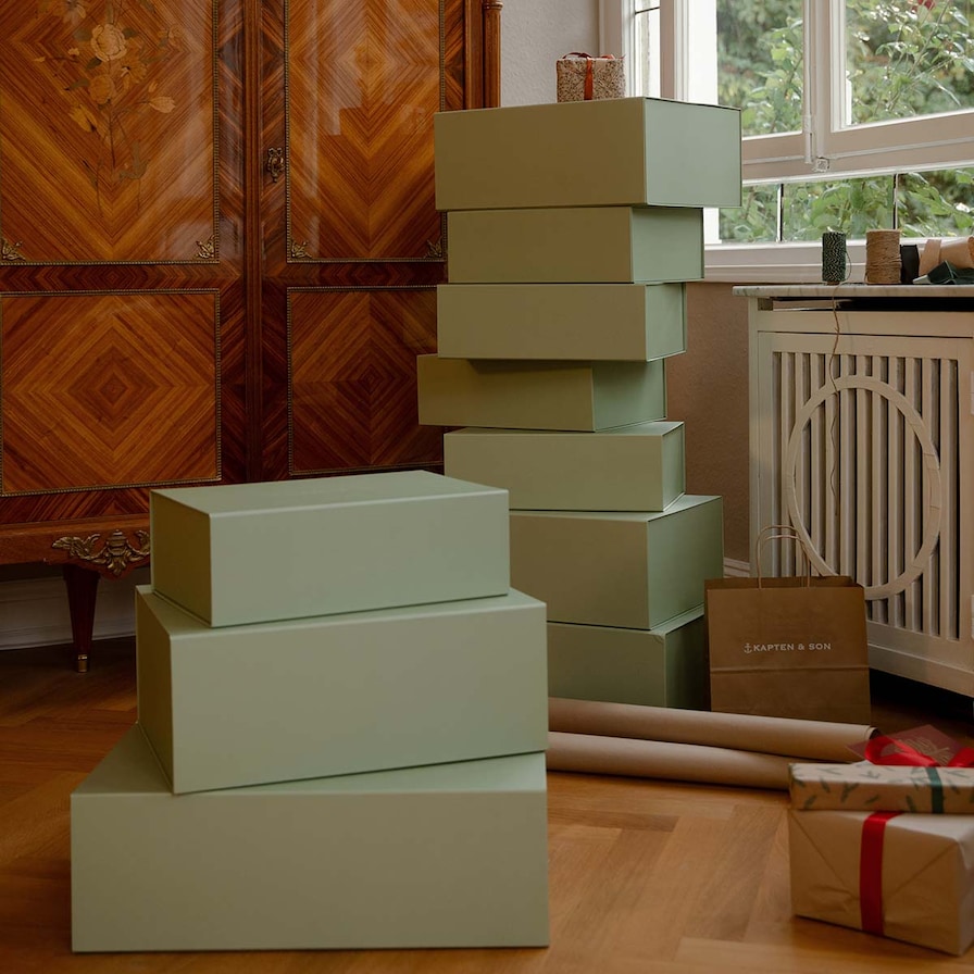 Gift Box, Gift Box Medium, Green, Image 2 of 8