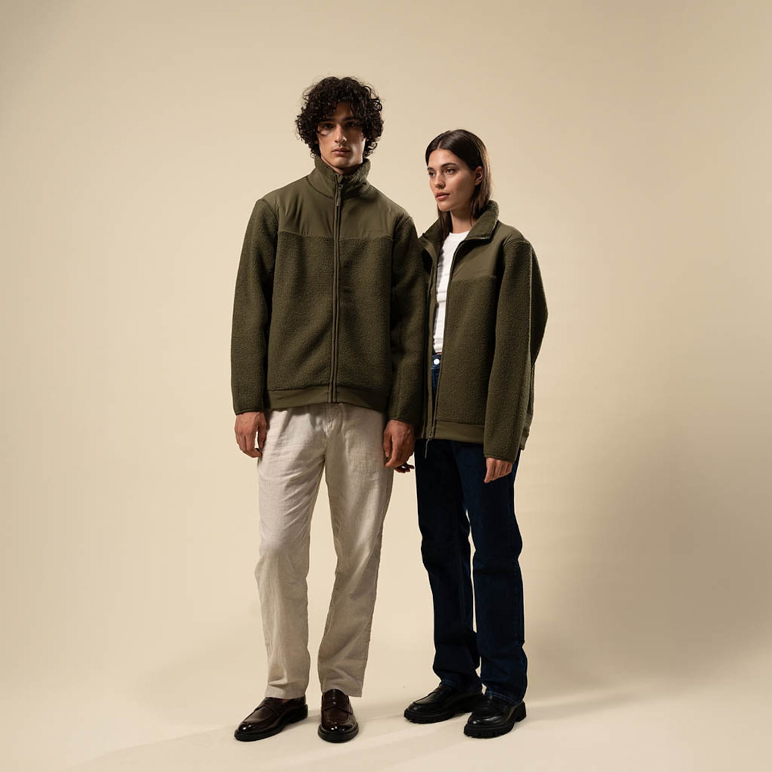 Teddy Fleece Jacket, Teddy Fleece Jacket Forest Green, Groen, Afbeelding 3 van 12