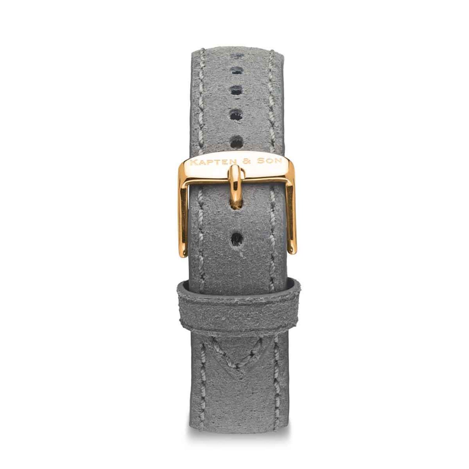 Leather Strap Grey Vintage Leather Gold