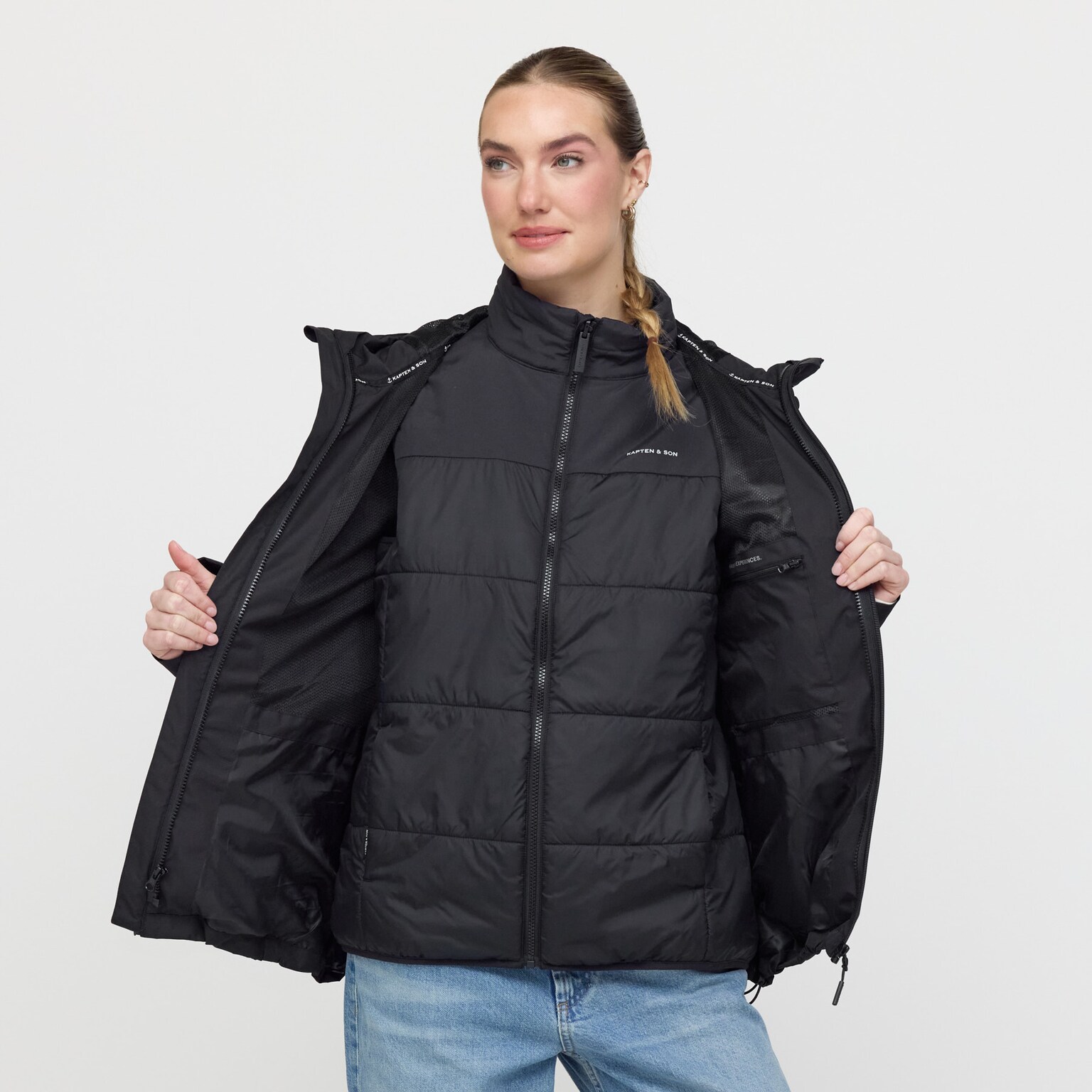 Light Puffer Vest, Light Puffer Vest All Black, Zwart, Afbeelding 7 van 8