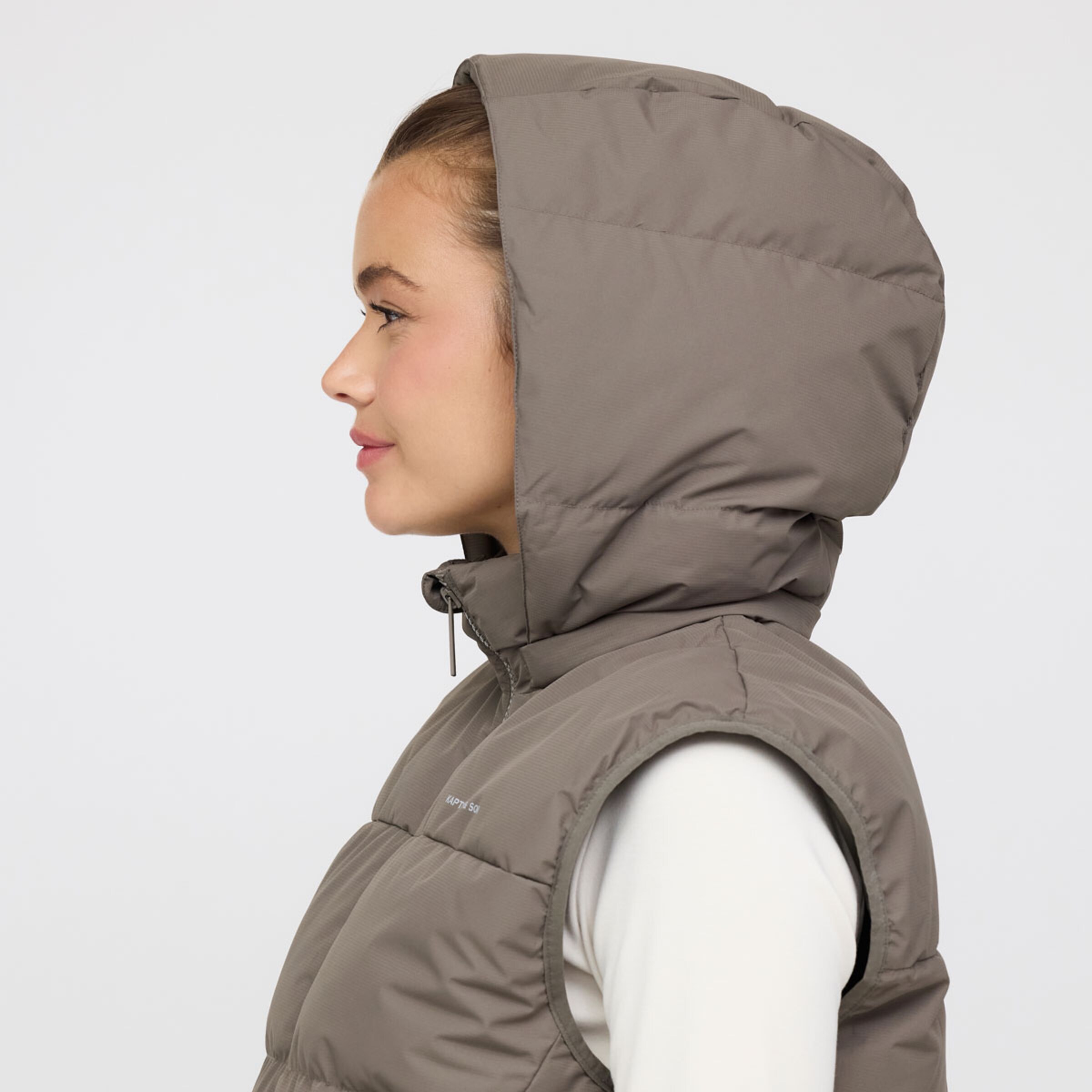 Puffer Vest Taupe
