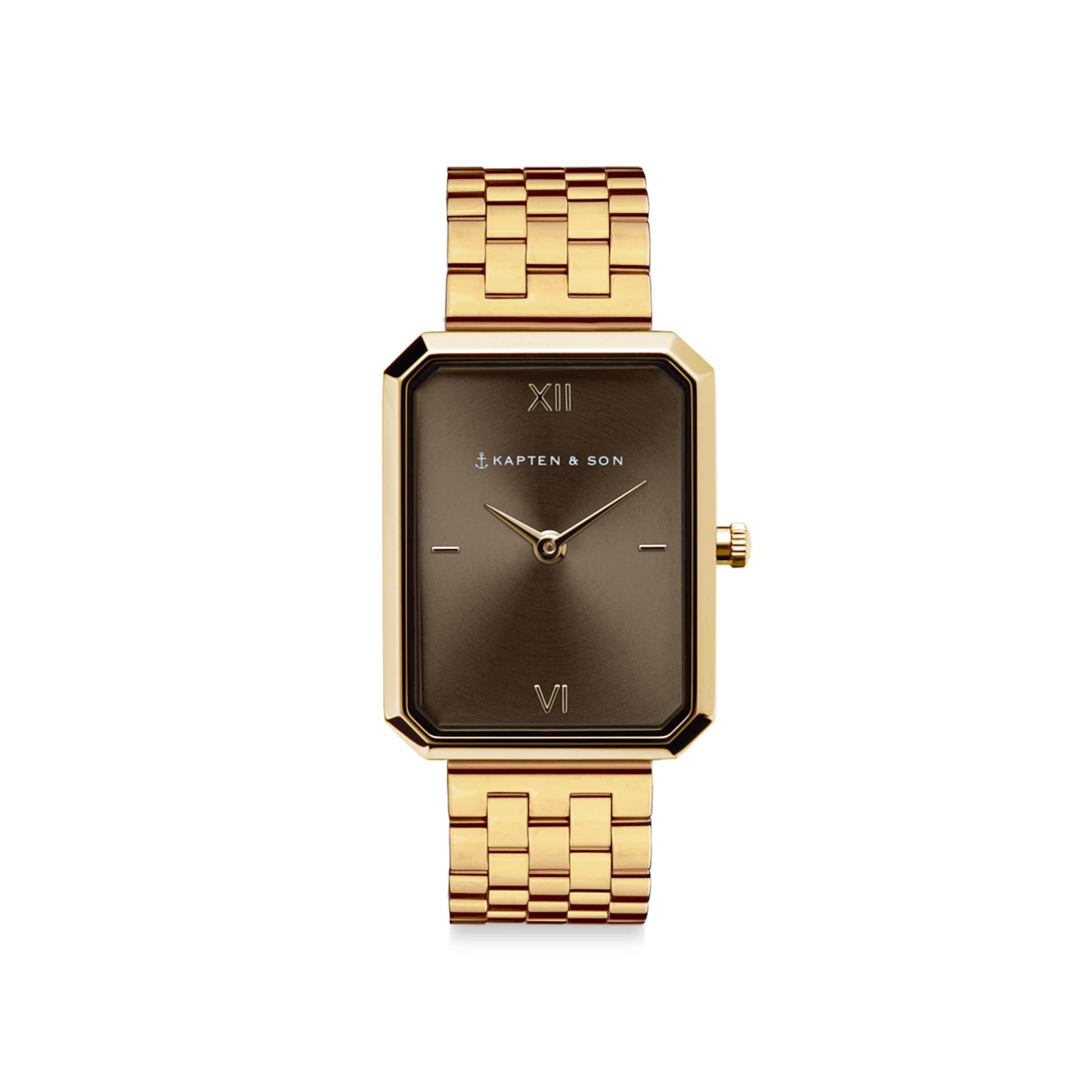 Grace Gold Brown Woven Steel Watches Jewellery Kapten Son