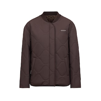 Reversible Bomber Puffer Jacket, Reversible Bomber Puffer Jacket Chocolate Brown/Leo Dunkelbraun