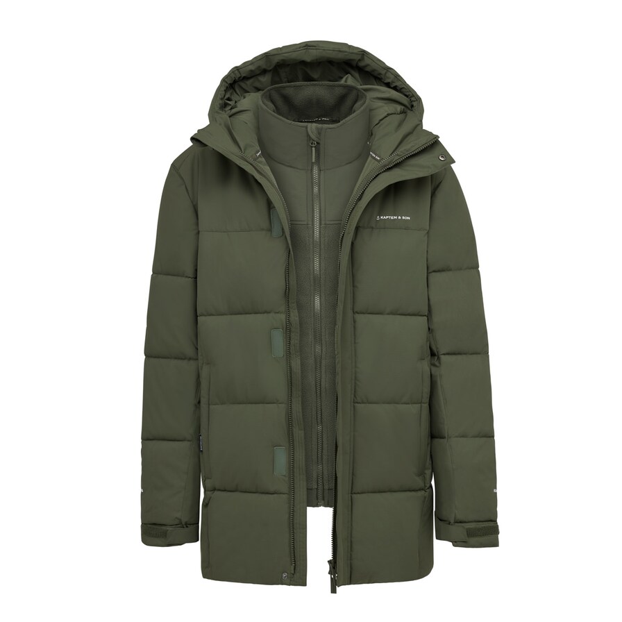 Fleece 3in1 Winter Jacket, Fleece 3in1 Winter Jacket Olive, Verde, Imagen 1 de 18