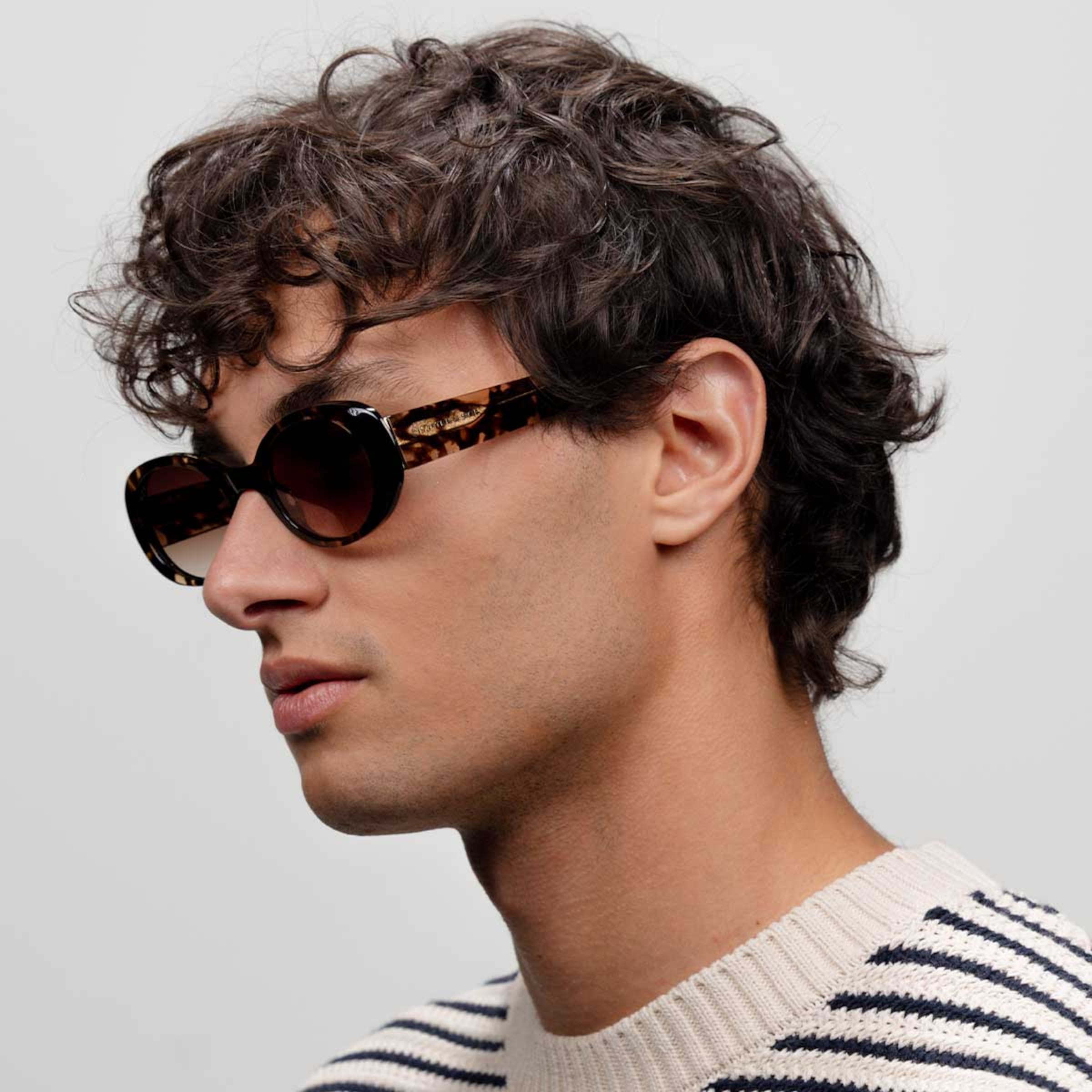 Milan Crystal Tortoise Brown