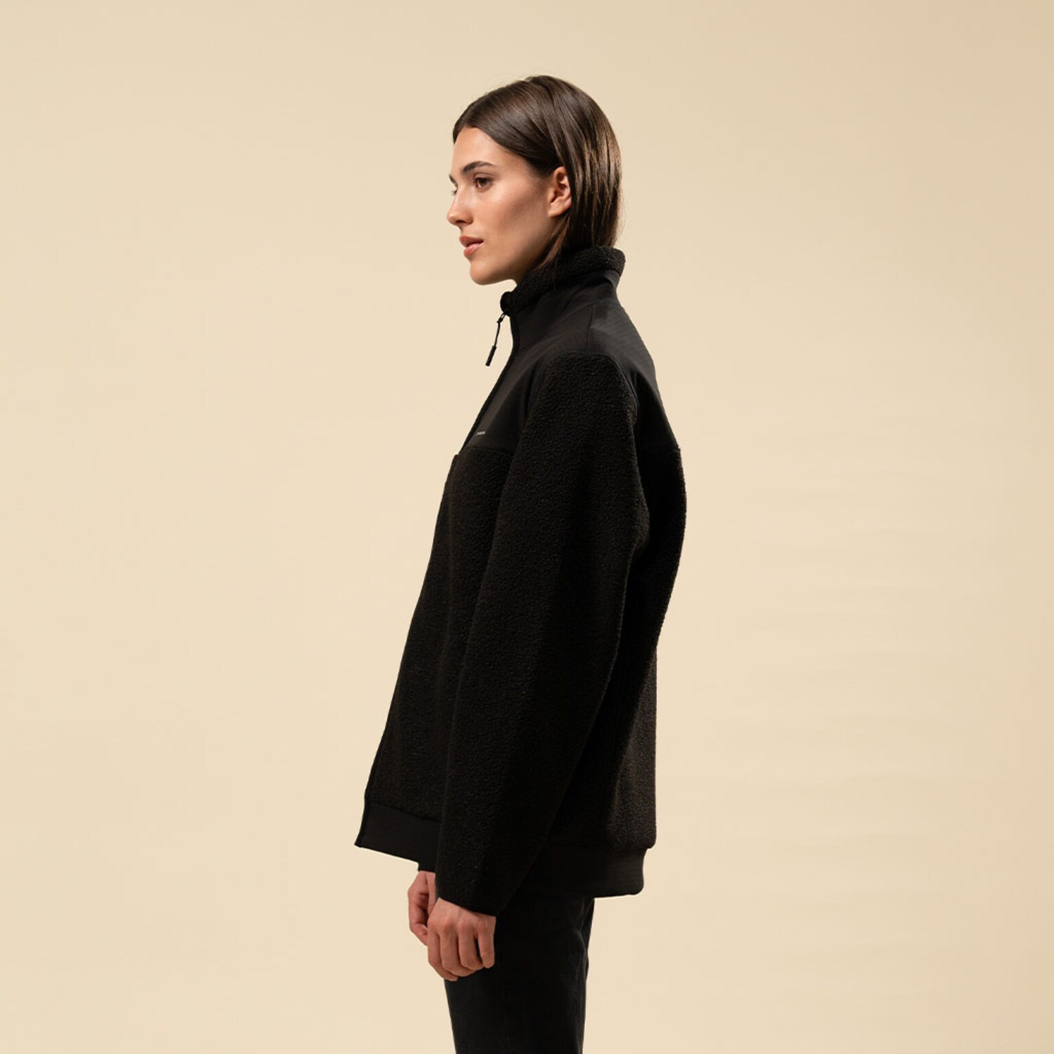 Teddy Fleece Jacket, Teddy Fleece Jacket Midnight Black, Zwart, Afbeelding 5 van 12