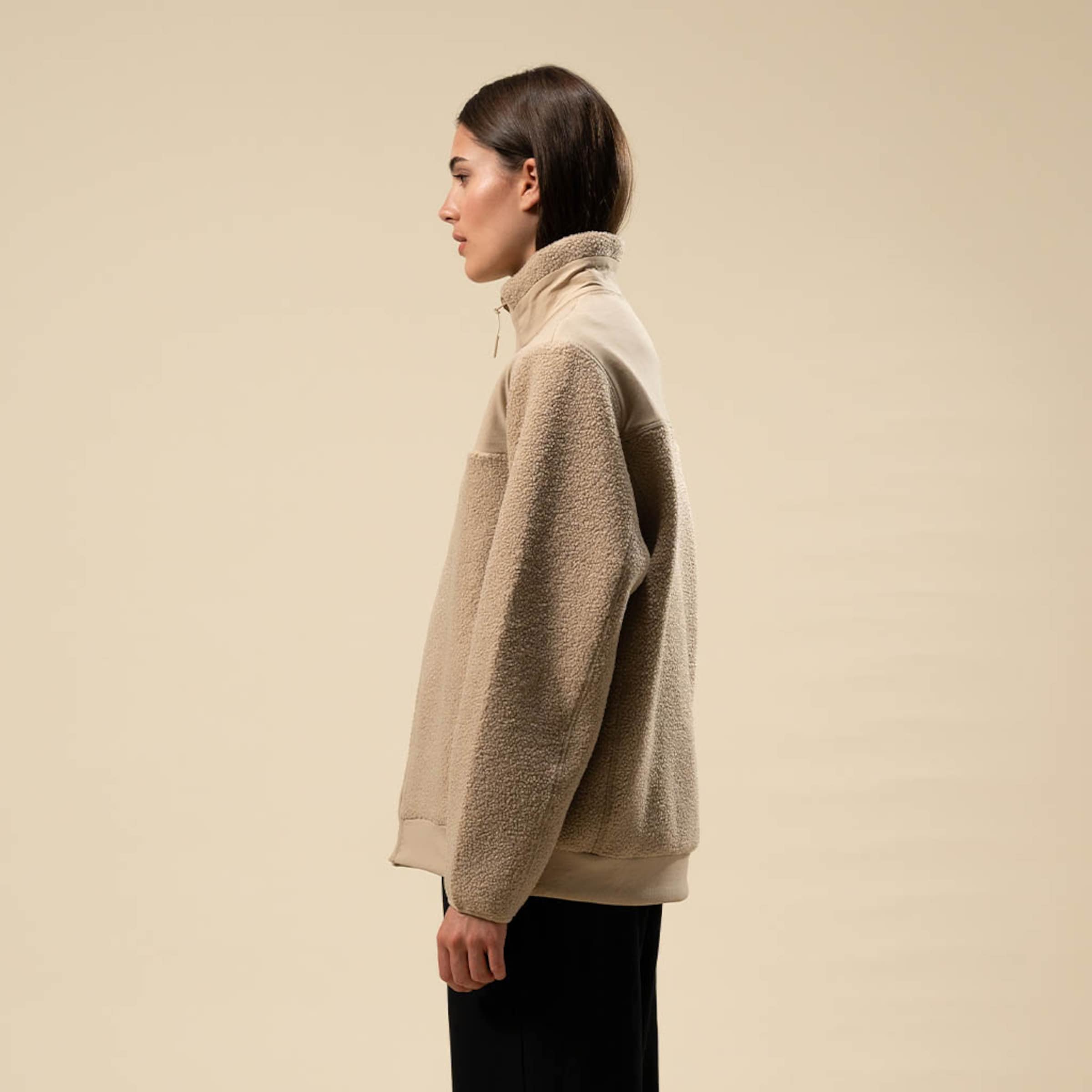 Teddy Fleece Jacket Sandstone