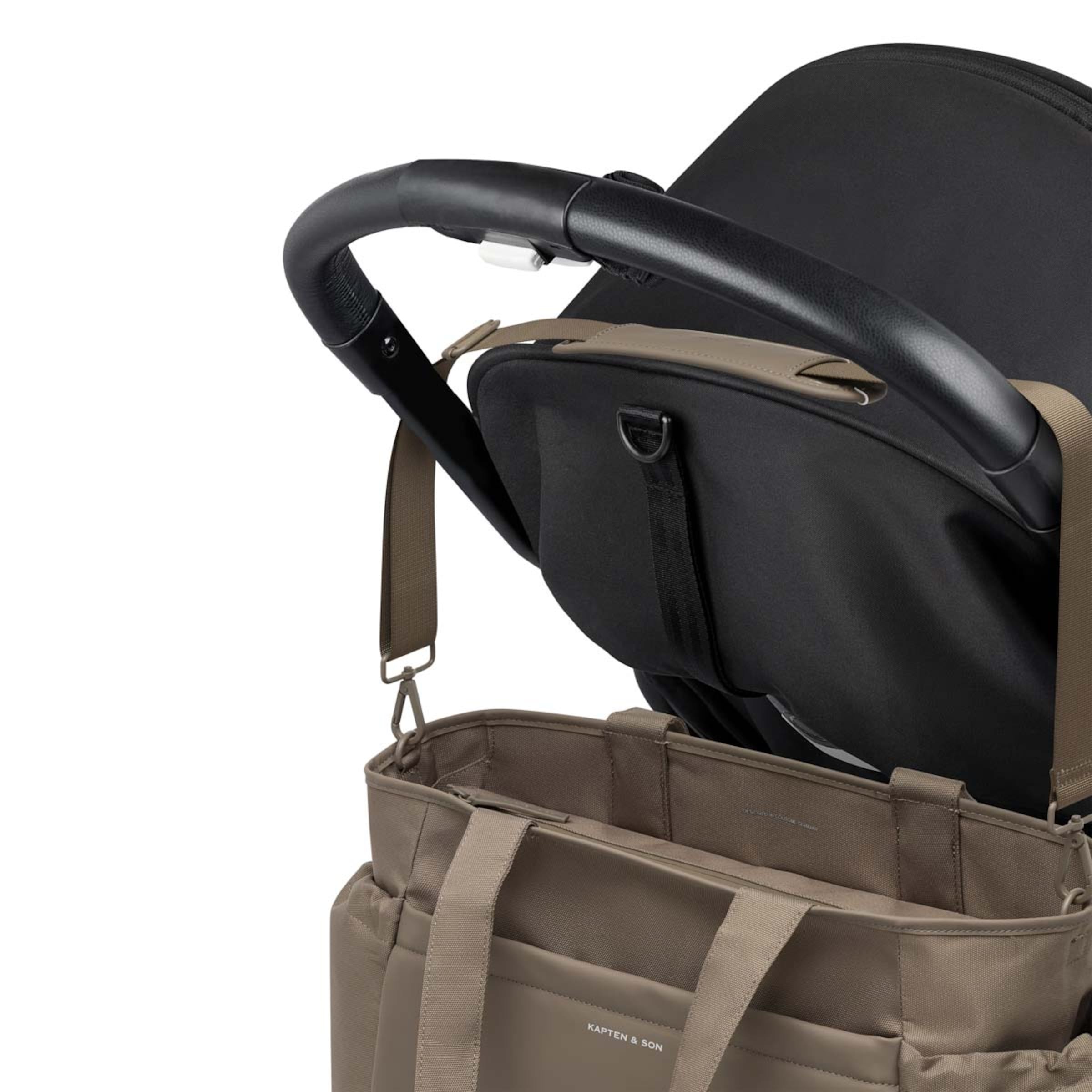 Hellvi Large Diaper Bag Set Walnut