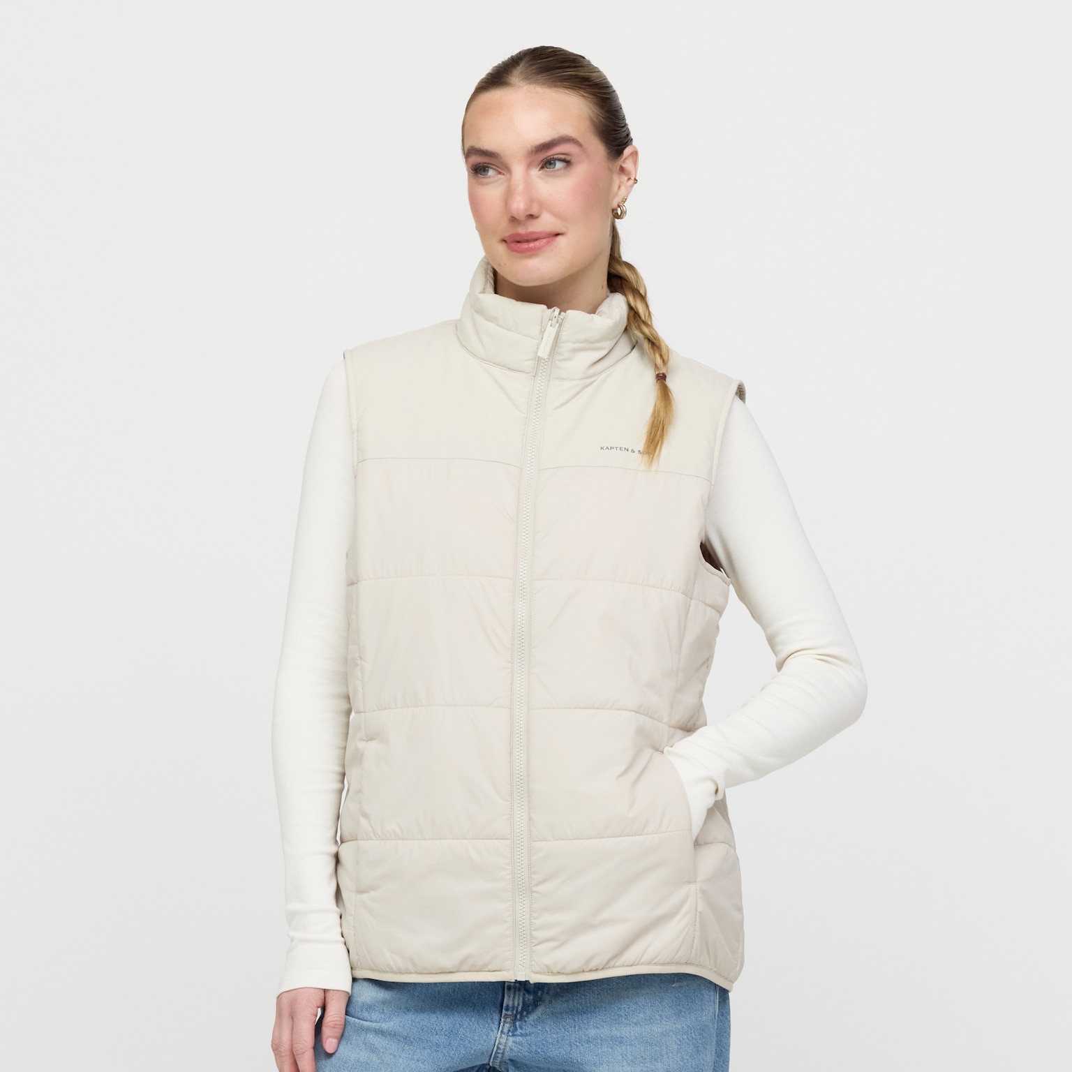 Light Puffer Vest, Light Puffer Vest Sandstone, Sandstone, Afbeelding 3 van 8