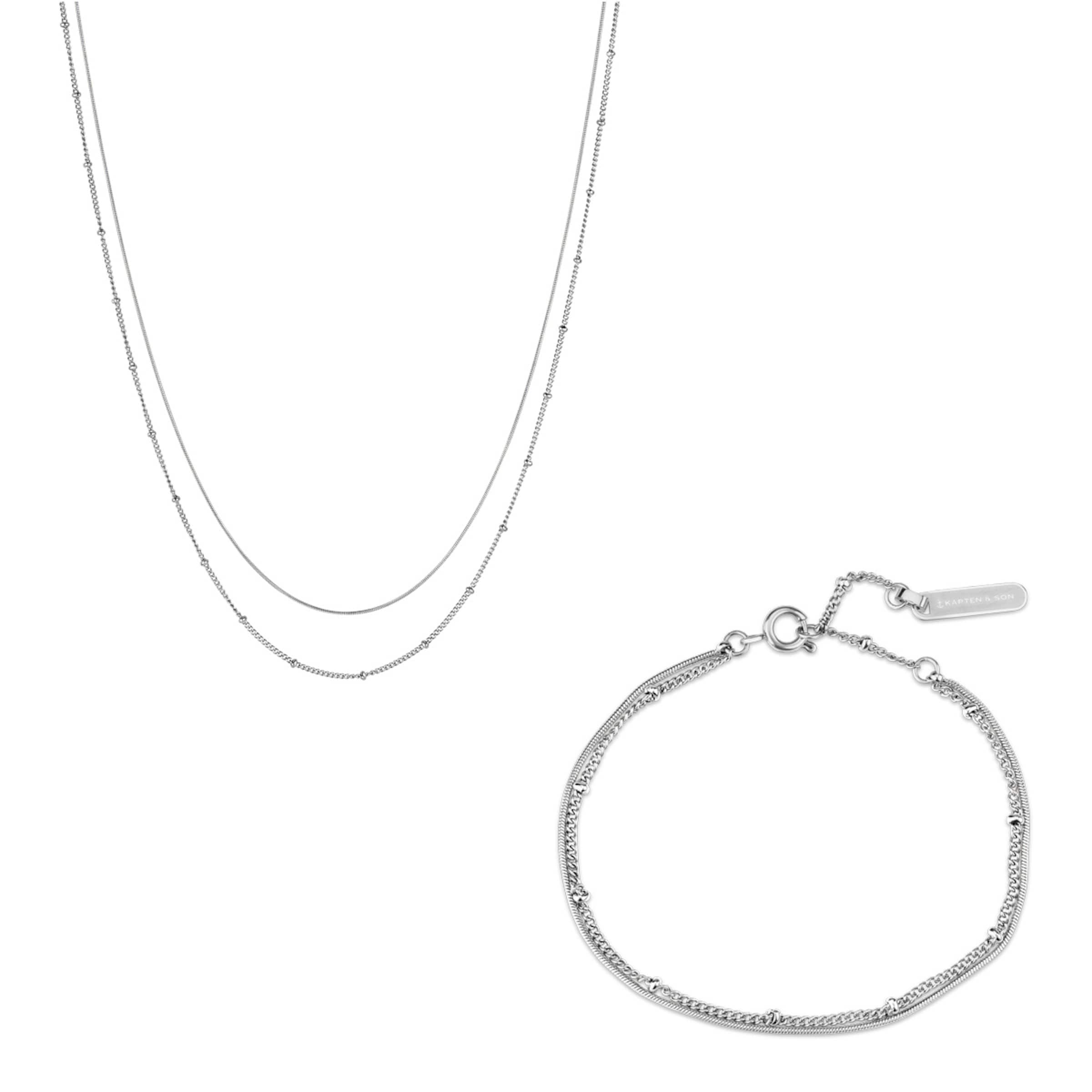 Jewellery Set Sphere Silver
