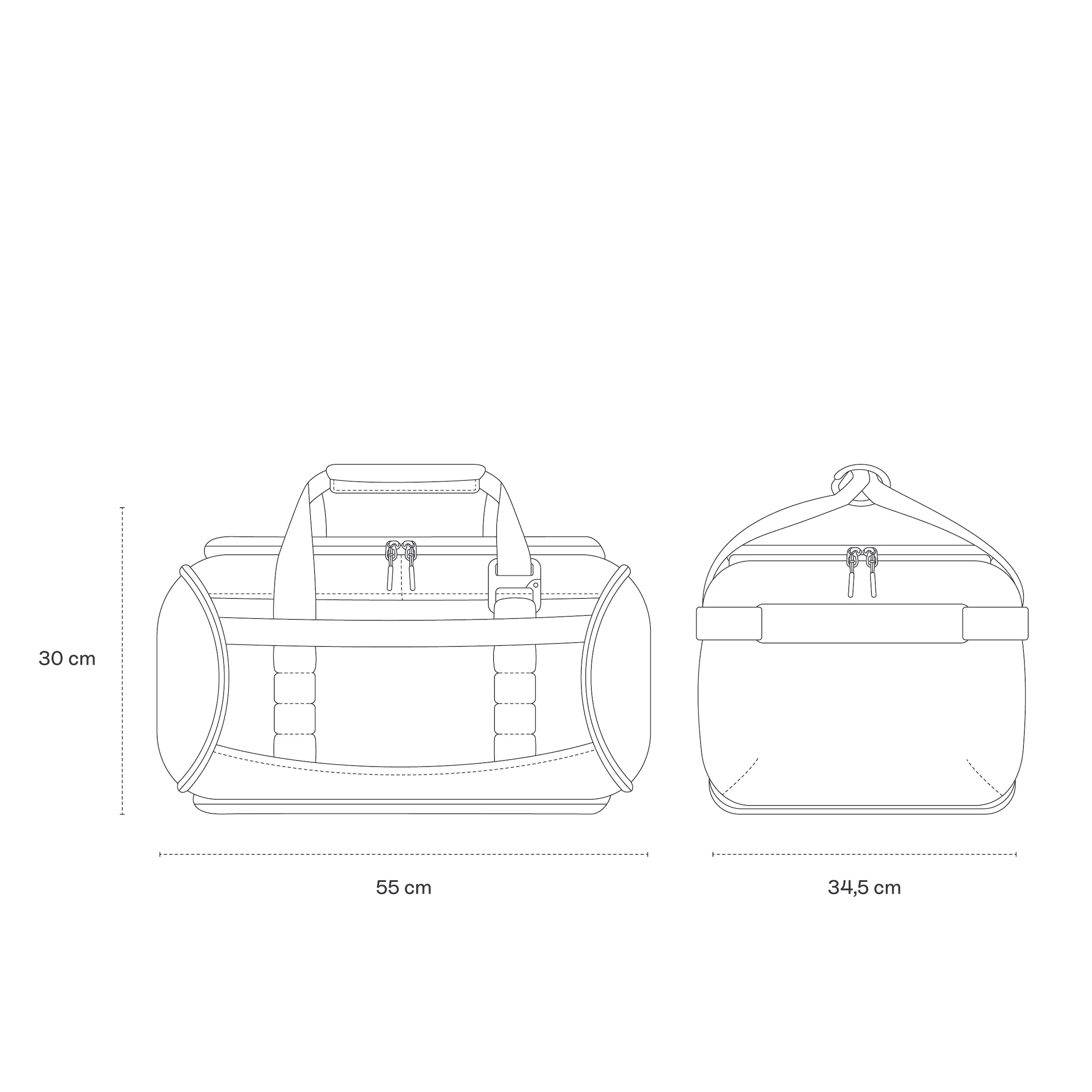 Lisbon Duffle Backpack Medium All Black