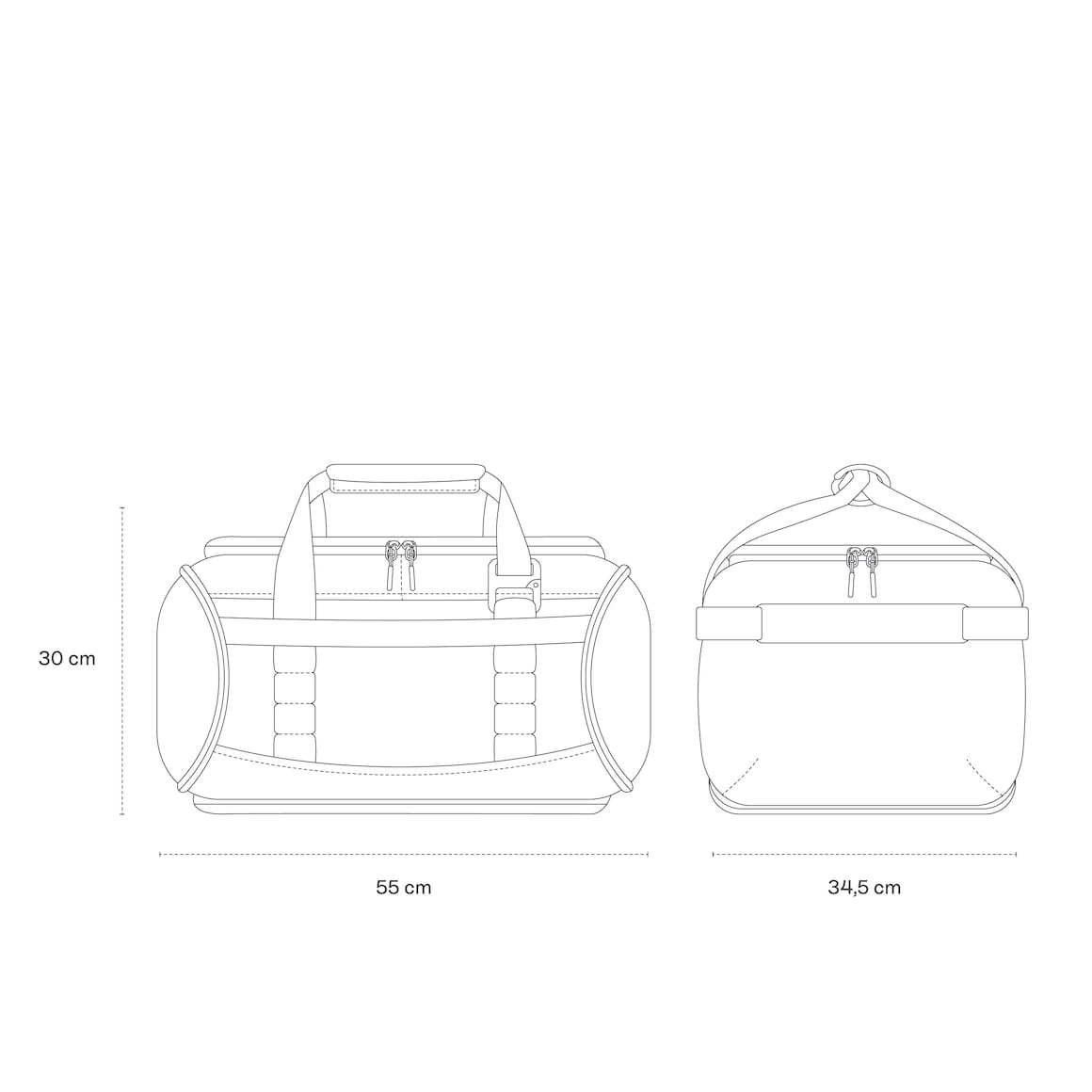 Lisbon Duffle Backpack Medium All Black