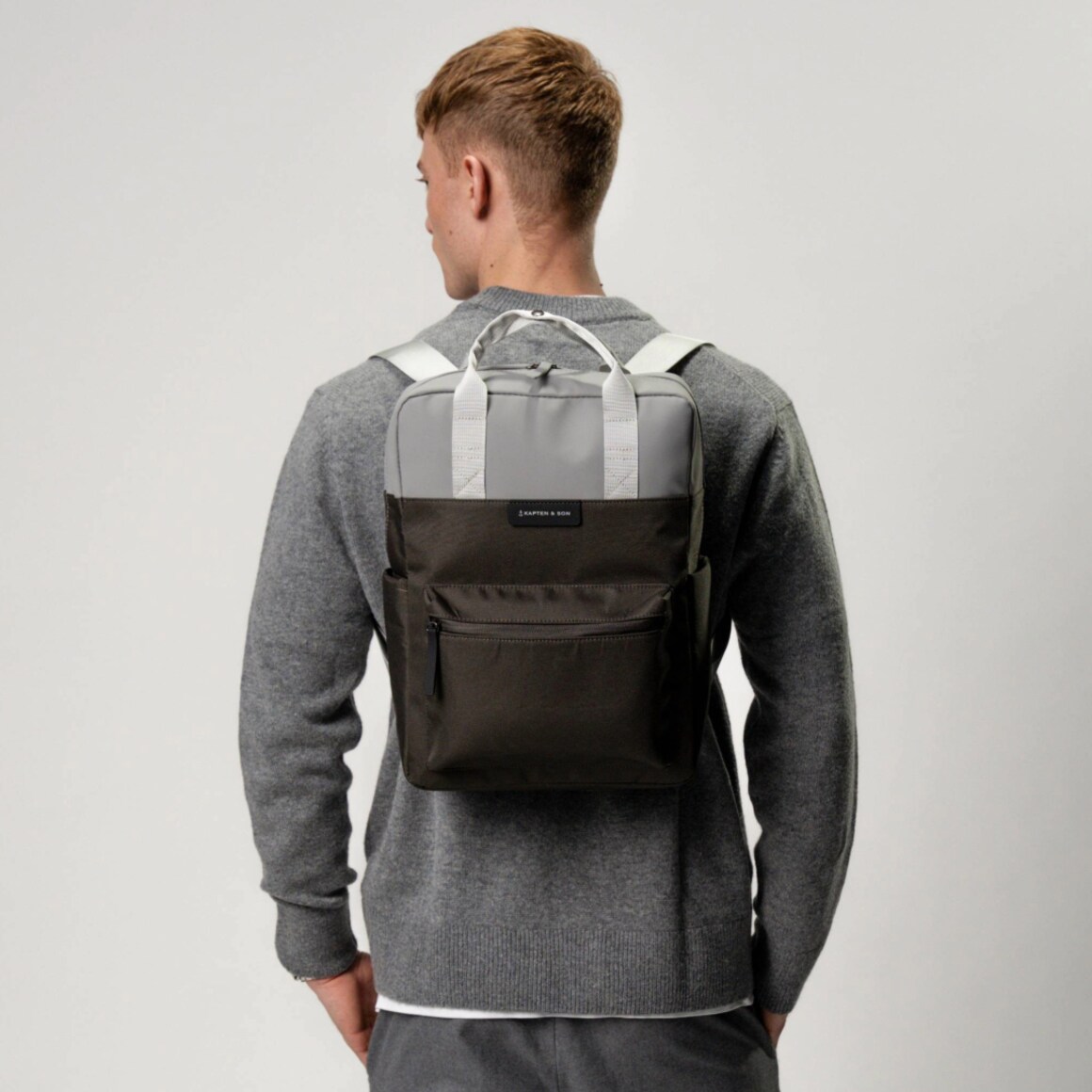 Bergen Grey Black Backpacks Kapten Son Kapten Son