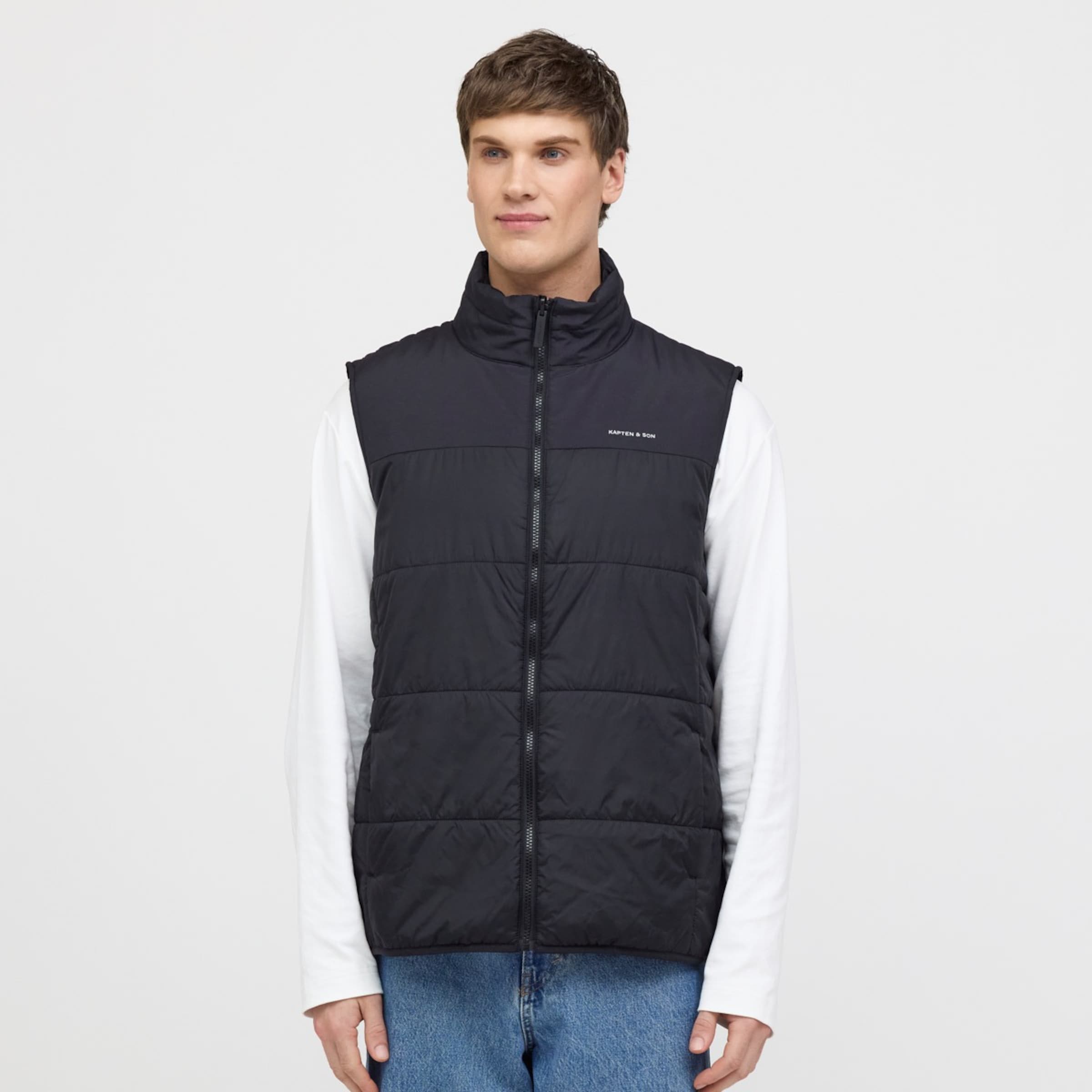 Light Puffer Vest All Black