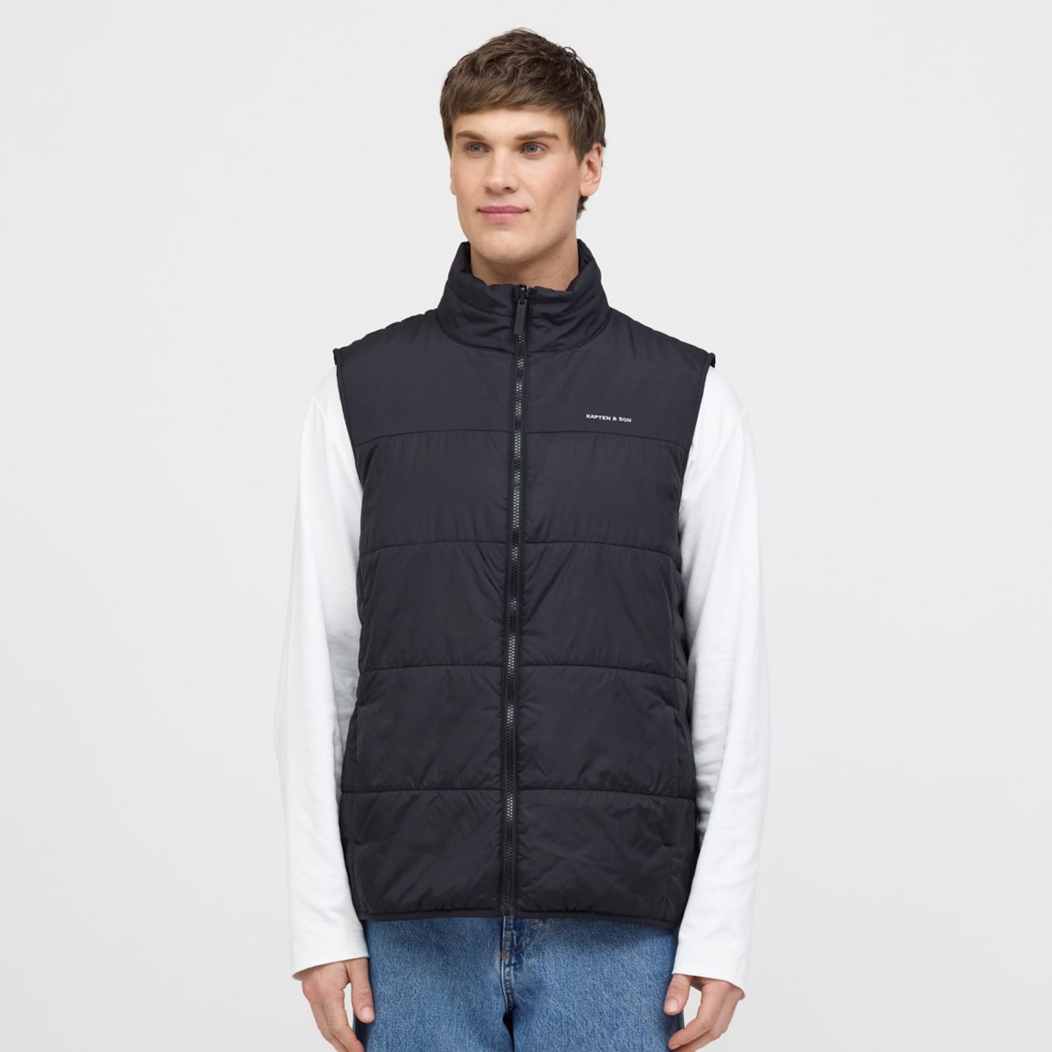 Light Puffer Vest, Light Puffer Vest All Black, Zwart, Afbeelding 3 van 7