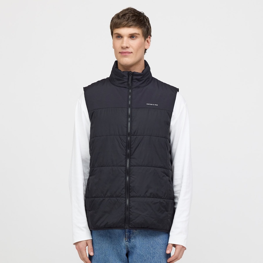 Light Puffer Vest, Light Puffer Vest All Black, Zwart, Afbeelding 3 van 7