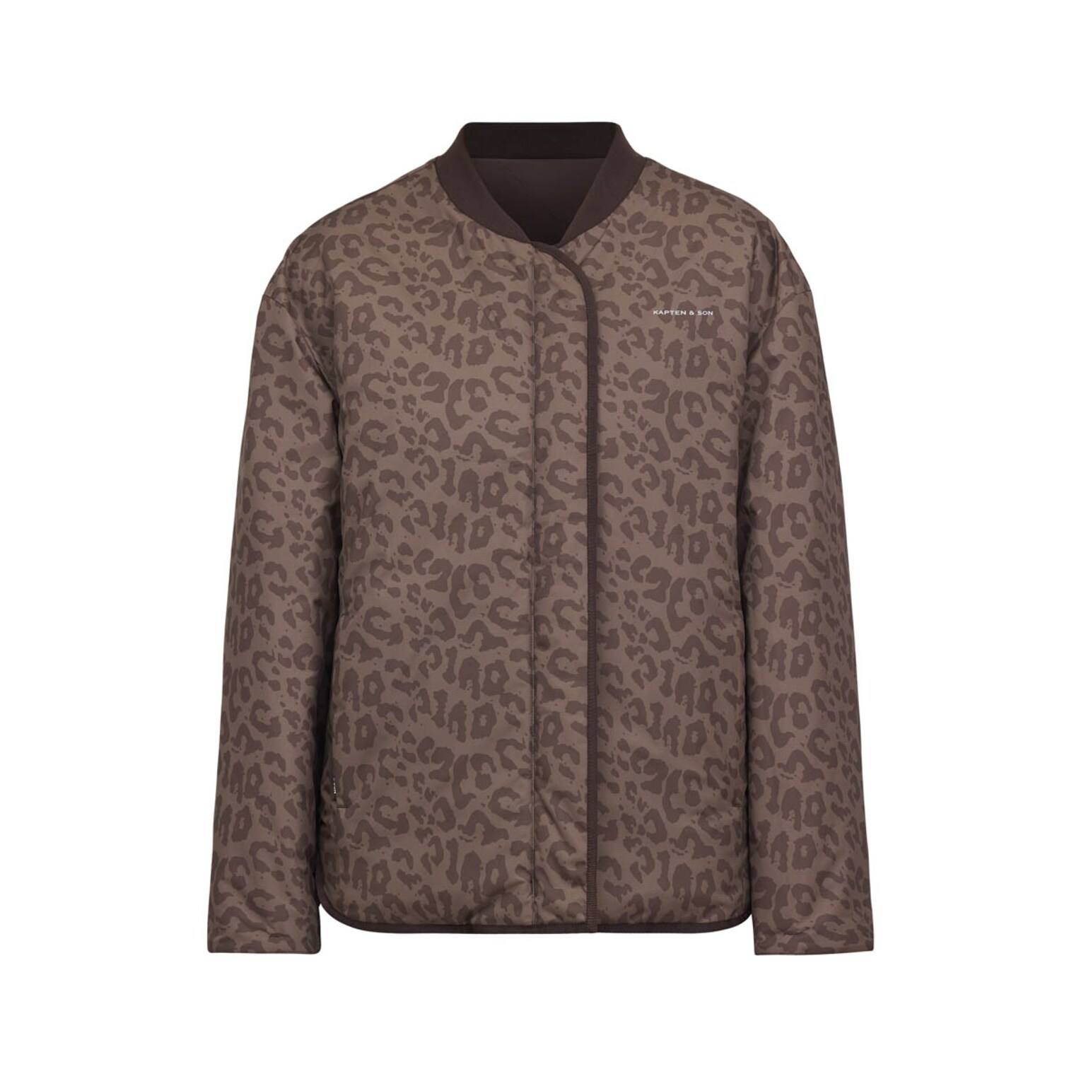 Reversible Bomber Puffer Jacket, Reversible Bomber Puffer Jacket Chocolate Brown/Leo Dunkelbraun, Bild 2 von 13