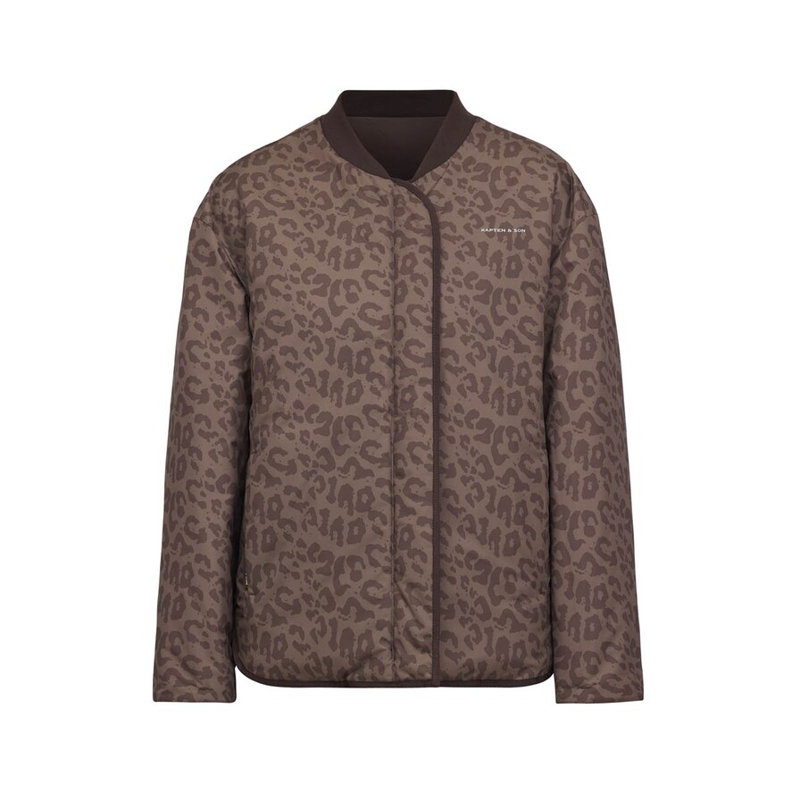 Reversible Bomber Puffer Jacket, Reversible Bomber Puffer Jacket Chocolate Brown/Leo Dunkelbraun, Bild 2 von 13