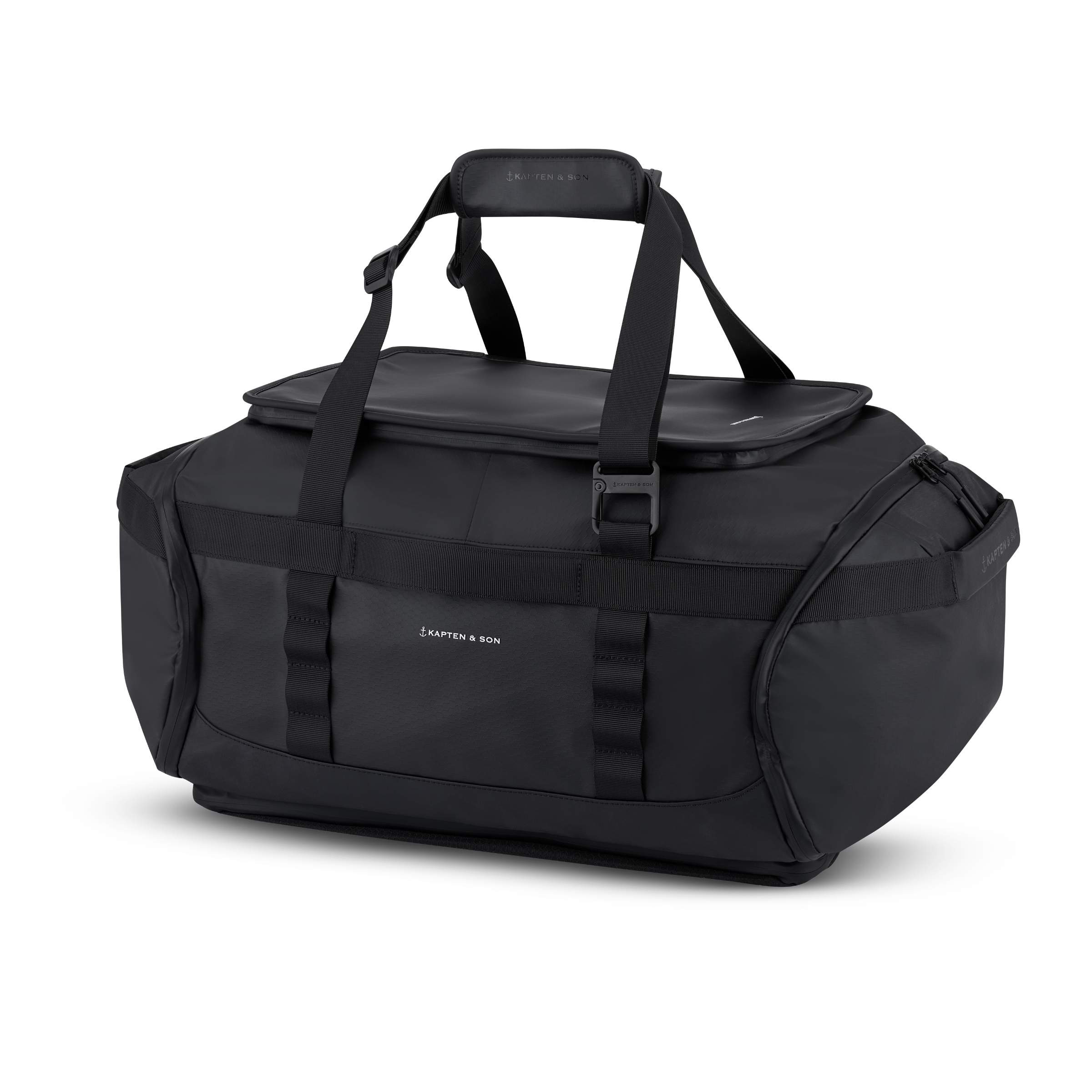 Kpten & Son Lisbon Duffle Backpack All Black