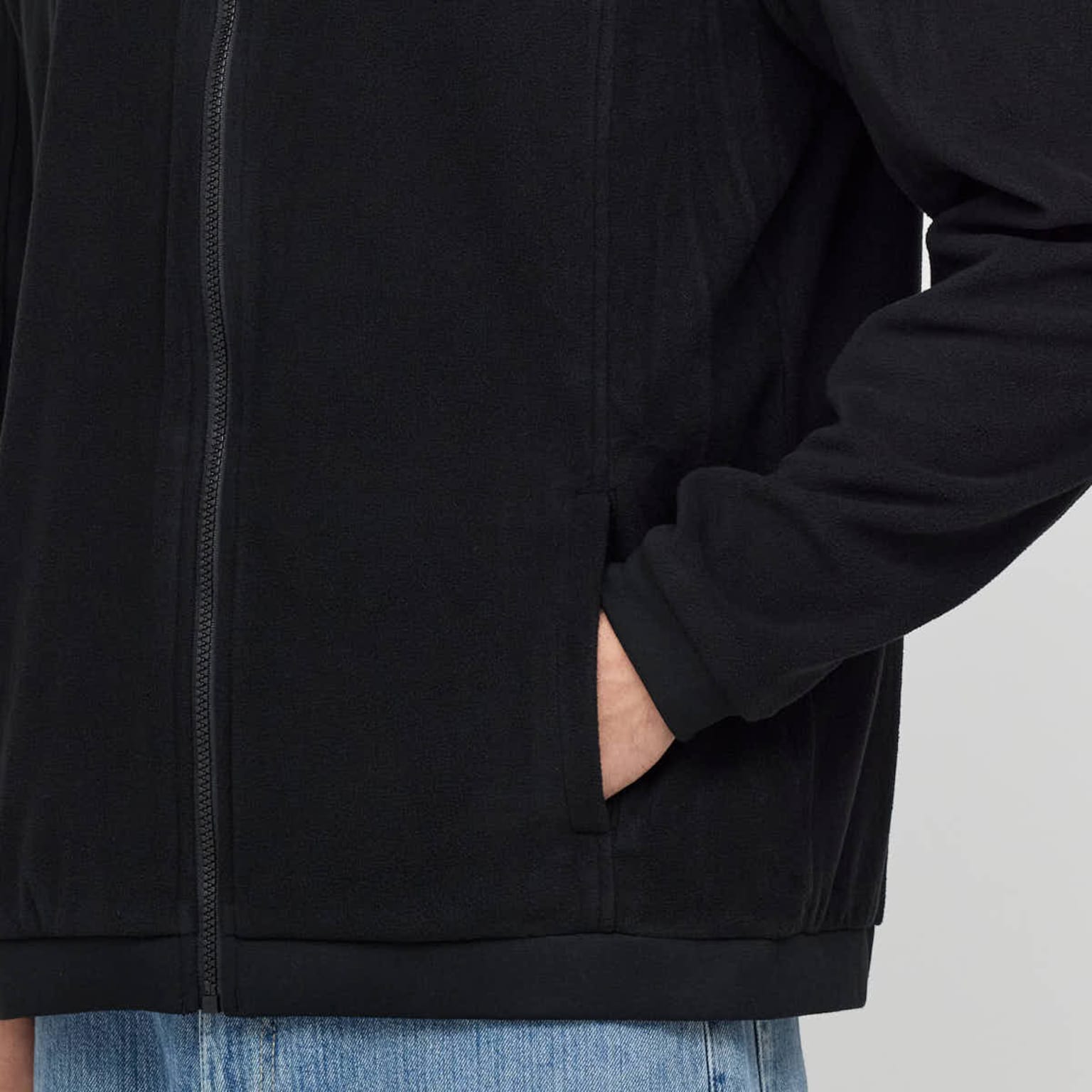Light Fleece Jacket, Light Fleece Jacket All Black, Zwart, Afbeelding 6 van 9