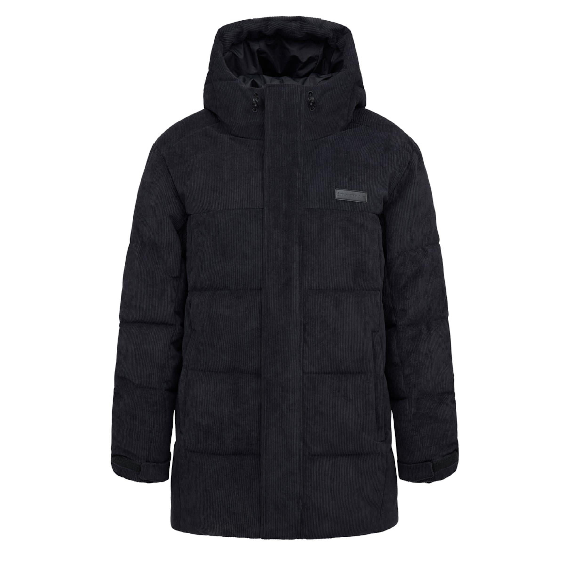 Winter Puffer Jacket Cord All Black
