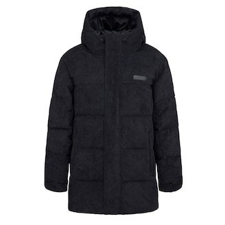 Winter Puffer Jacket, Winter Puffer Jacket Cord All Black, Nero