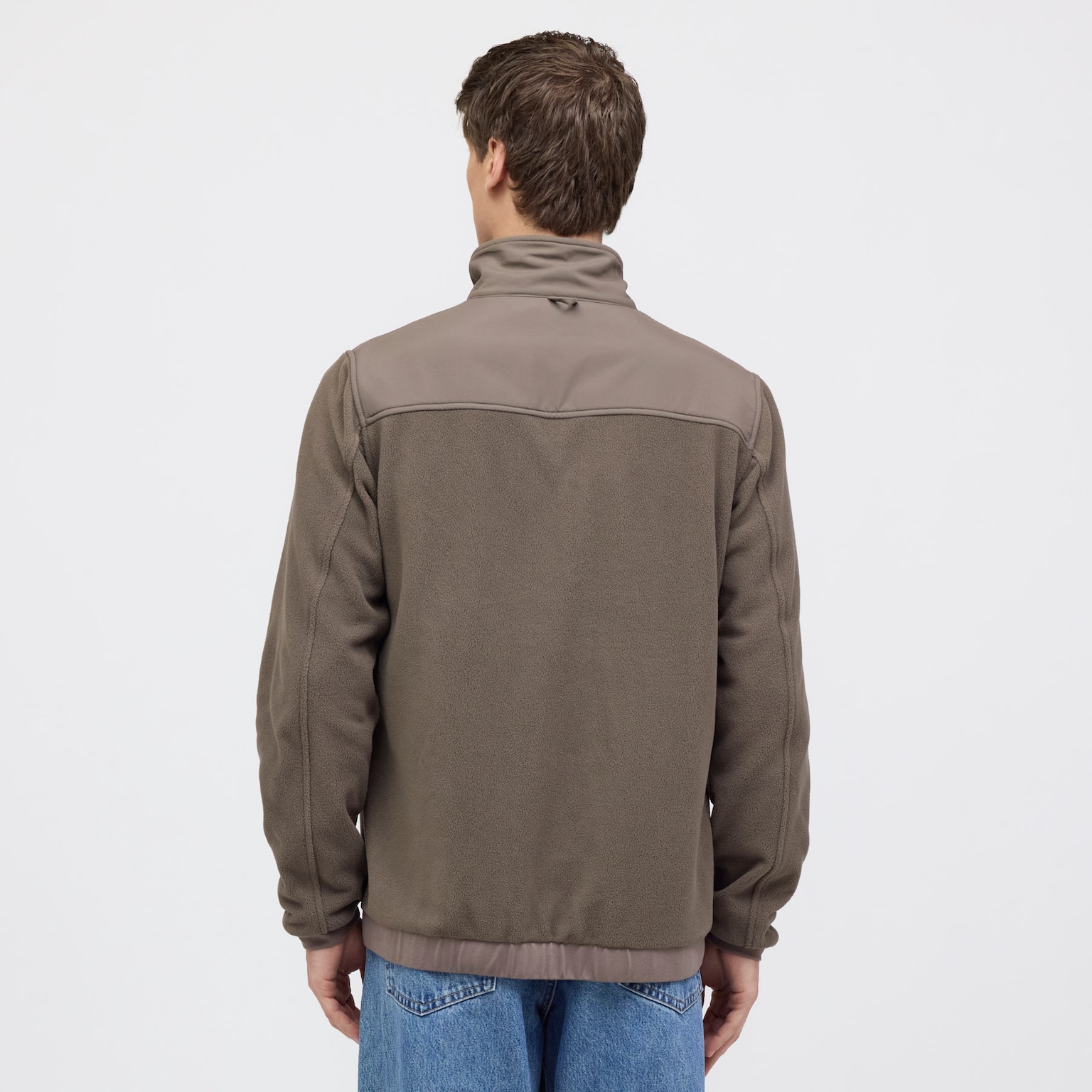 Light Fleece Jacket, Light Fleece Jacket Taupe Taupe, Bild 4 von 8