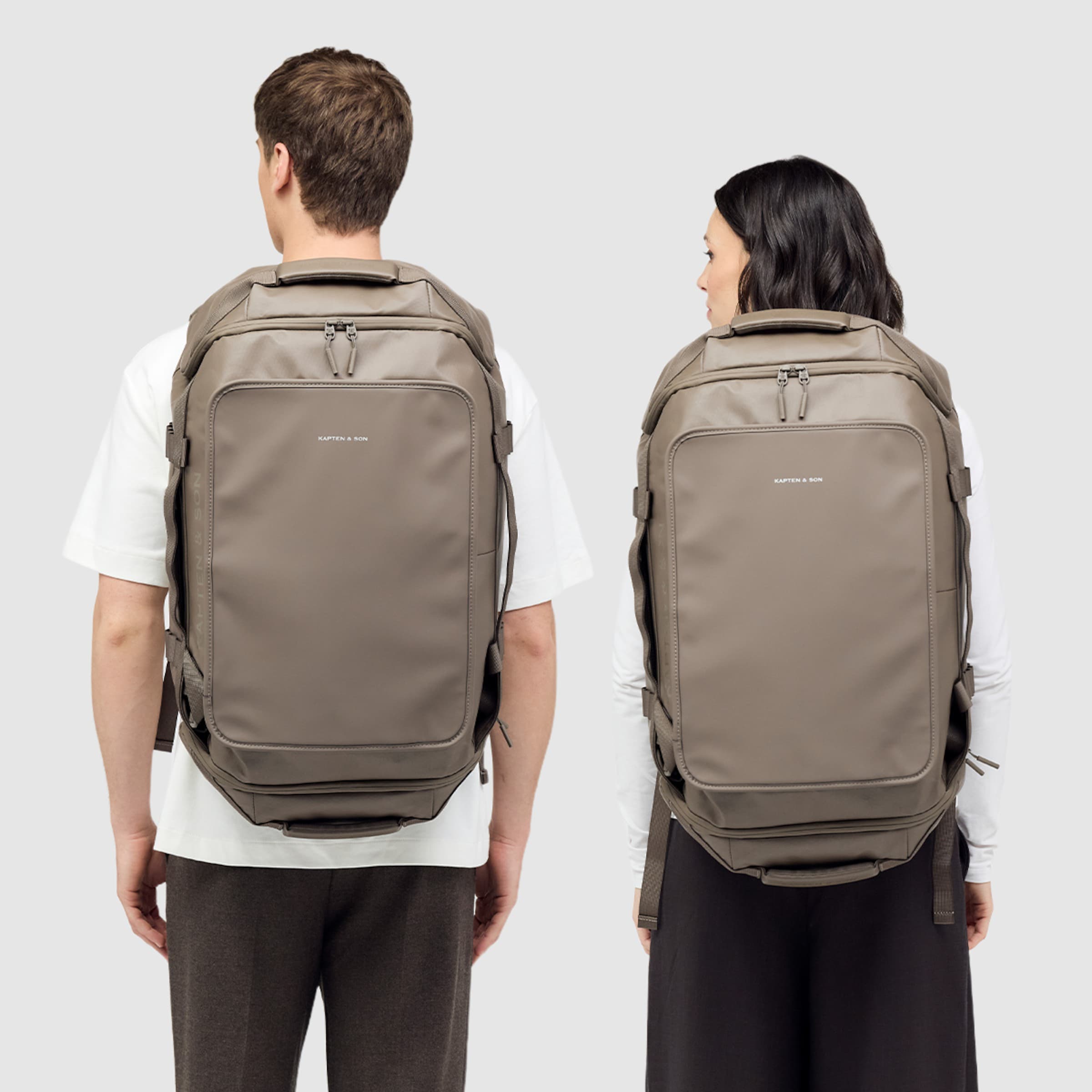 Lisbon Duffle Backpack Large Walnut