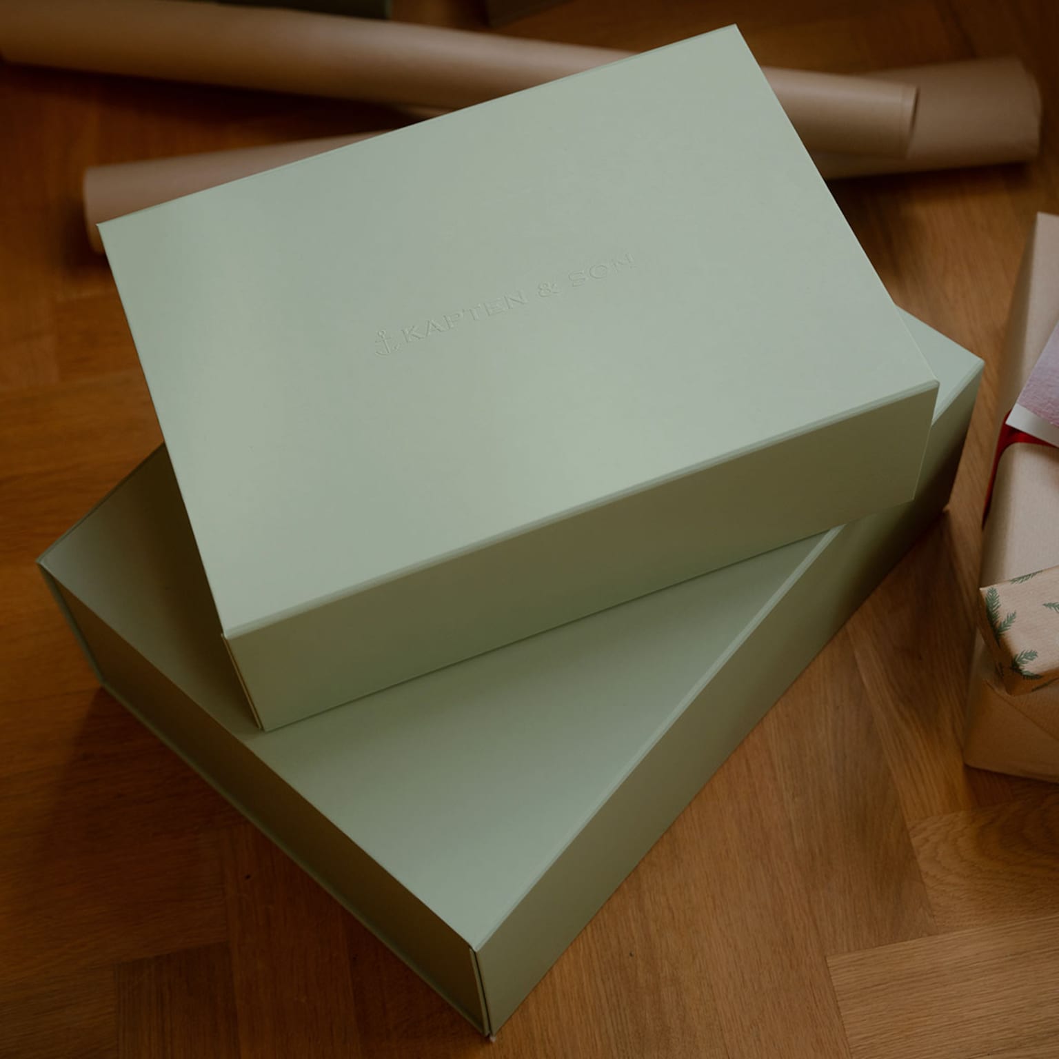 Gift Box, Gift Box Medium, Green, Image 3 of 8