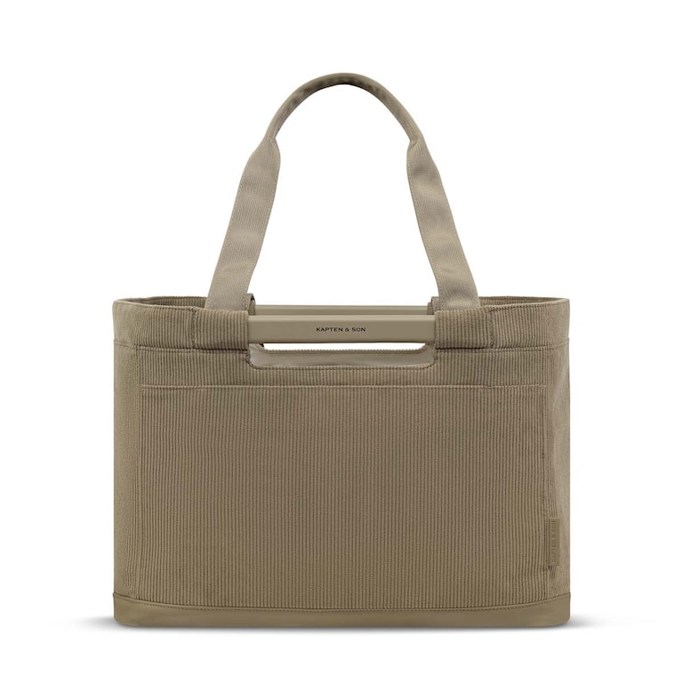 Vaasa Shopping Basket, Vaasa Shopping Basket Cord Dusty Khaki, Dusty Khaki