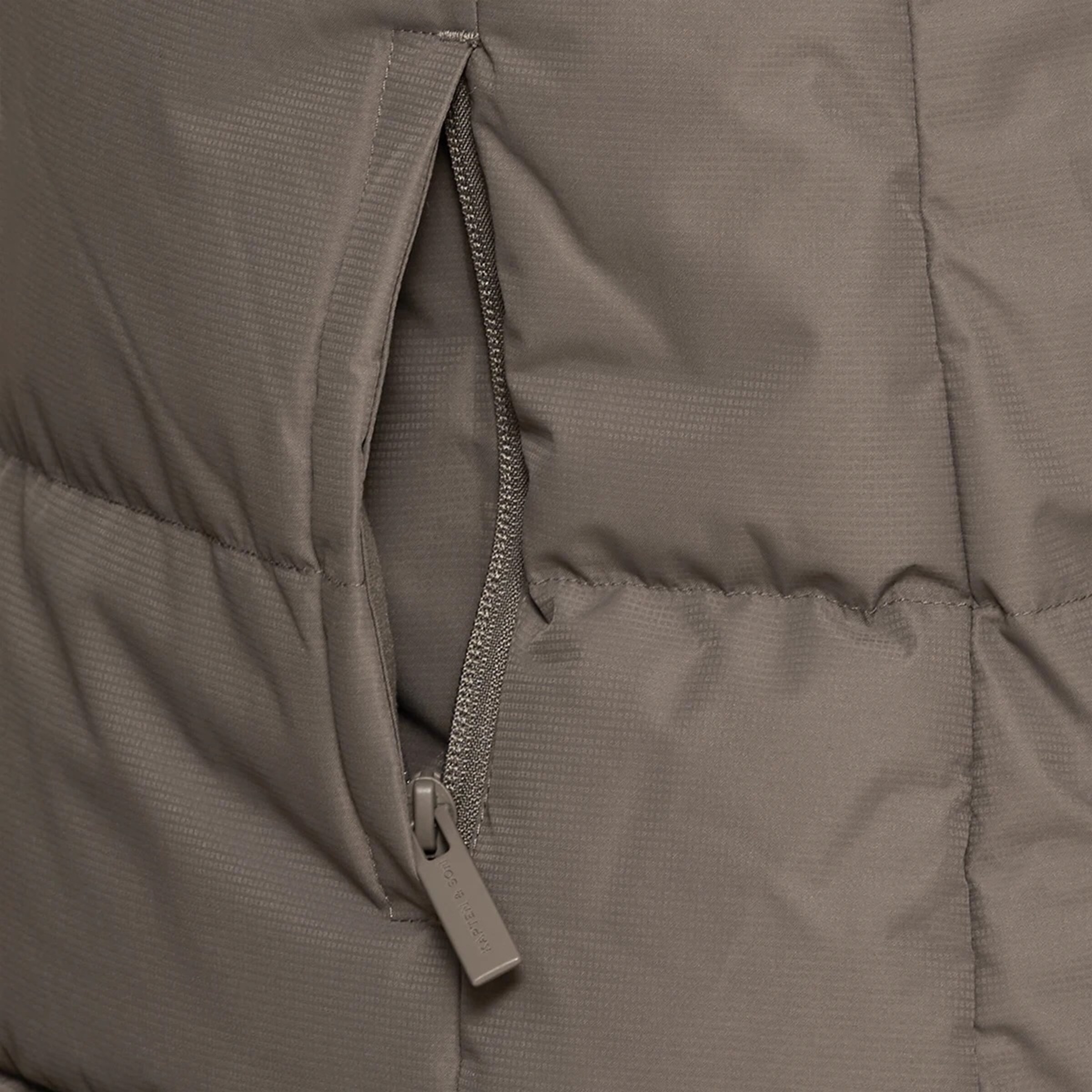 Puffer Vest Taupe