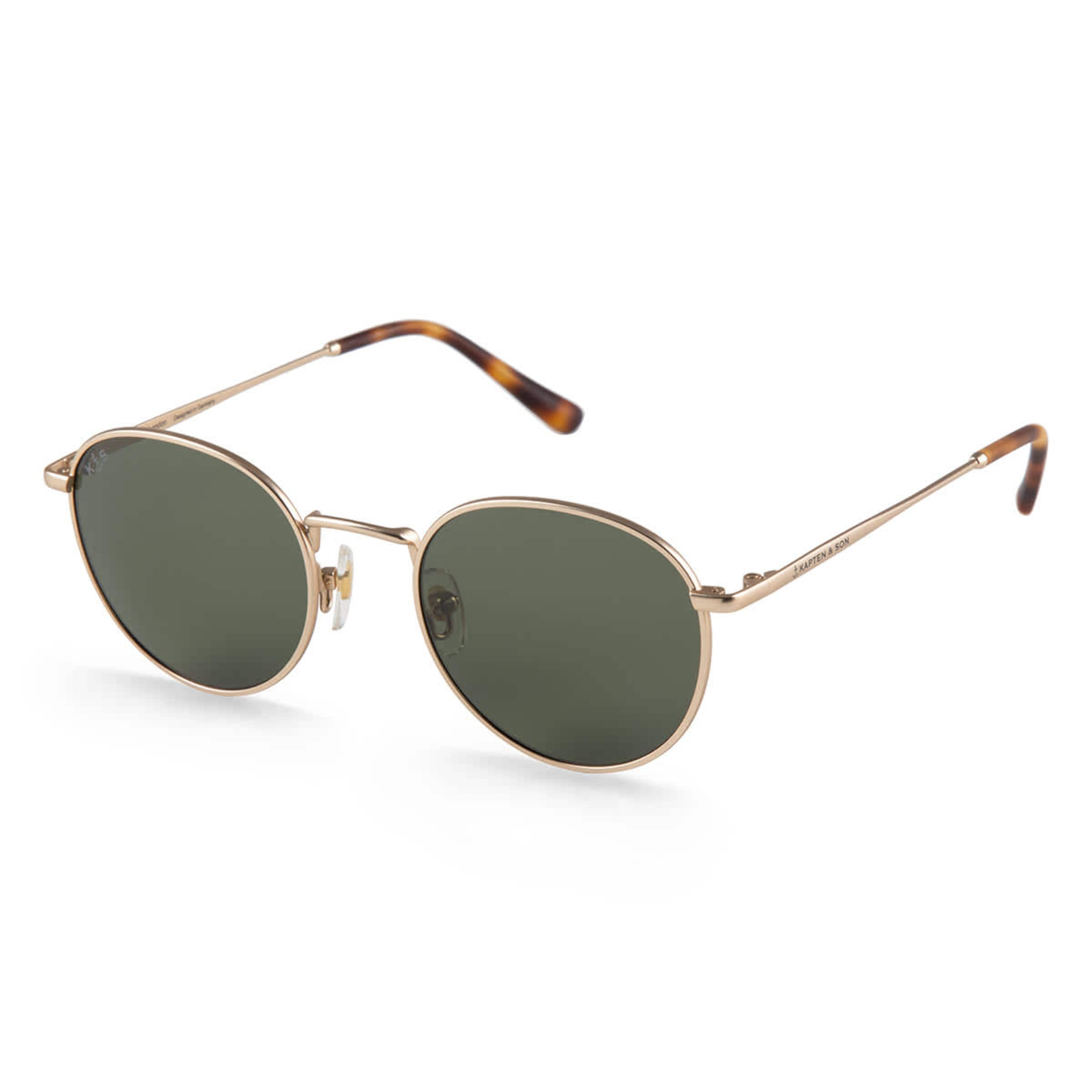 gold and green sunglasses