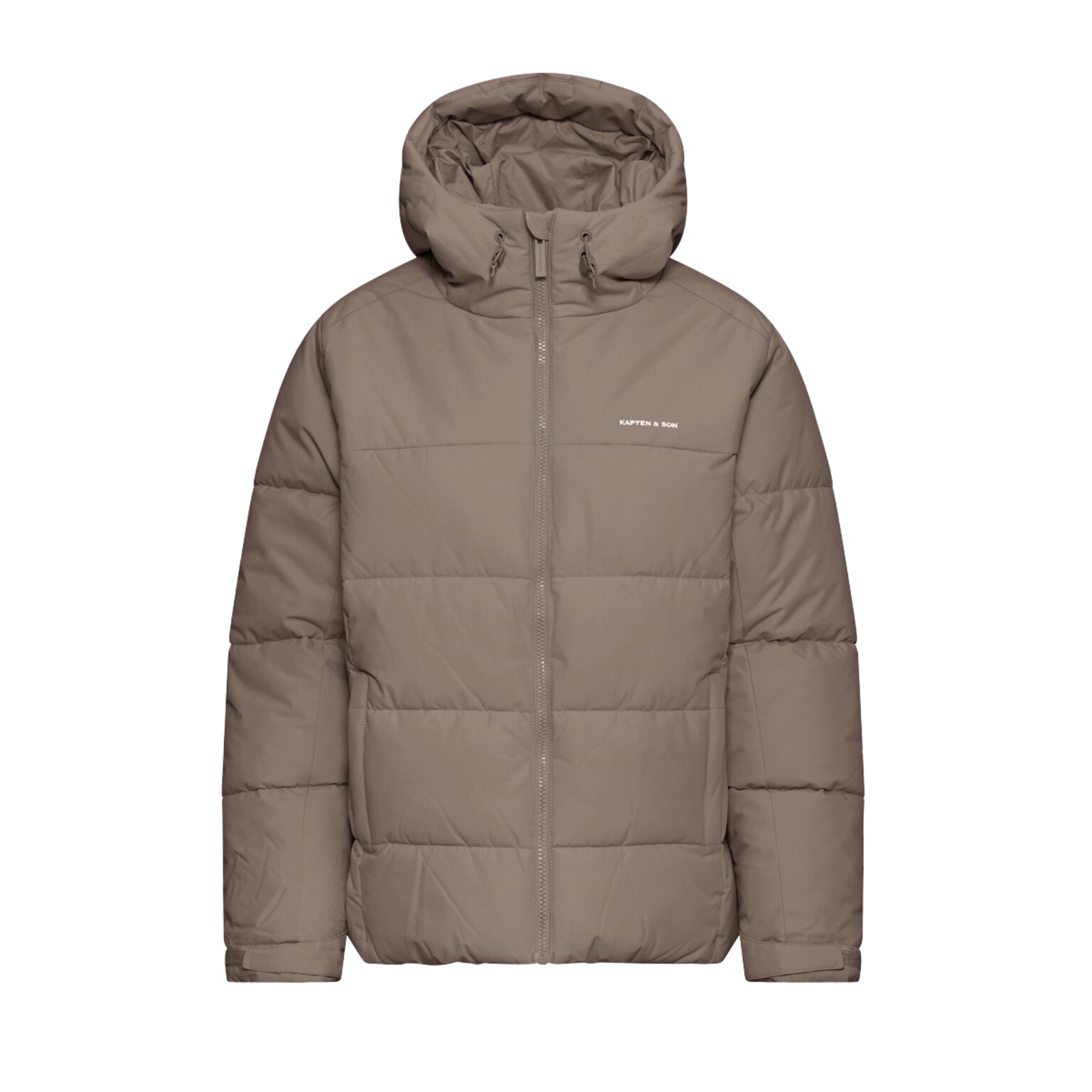 Short Winter Puffer Jacket, Short Winter Puffer Jacket Taupe Taupe, Bild 1 von 7