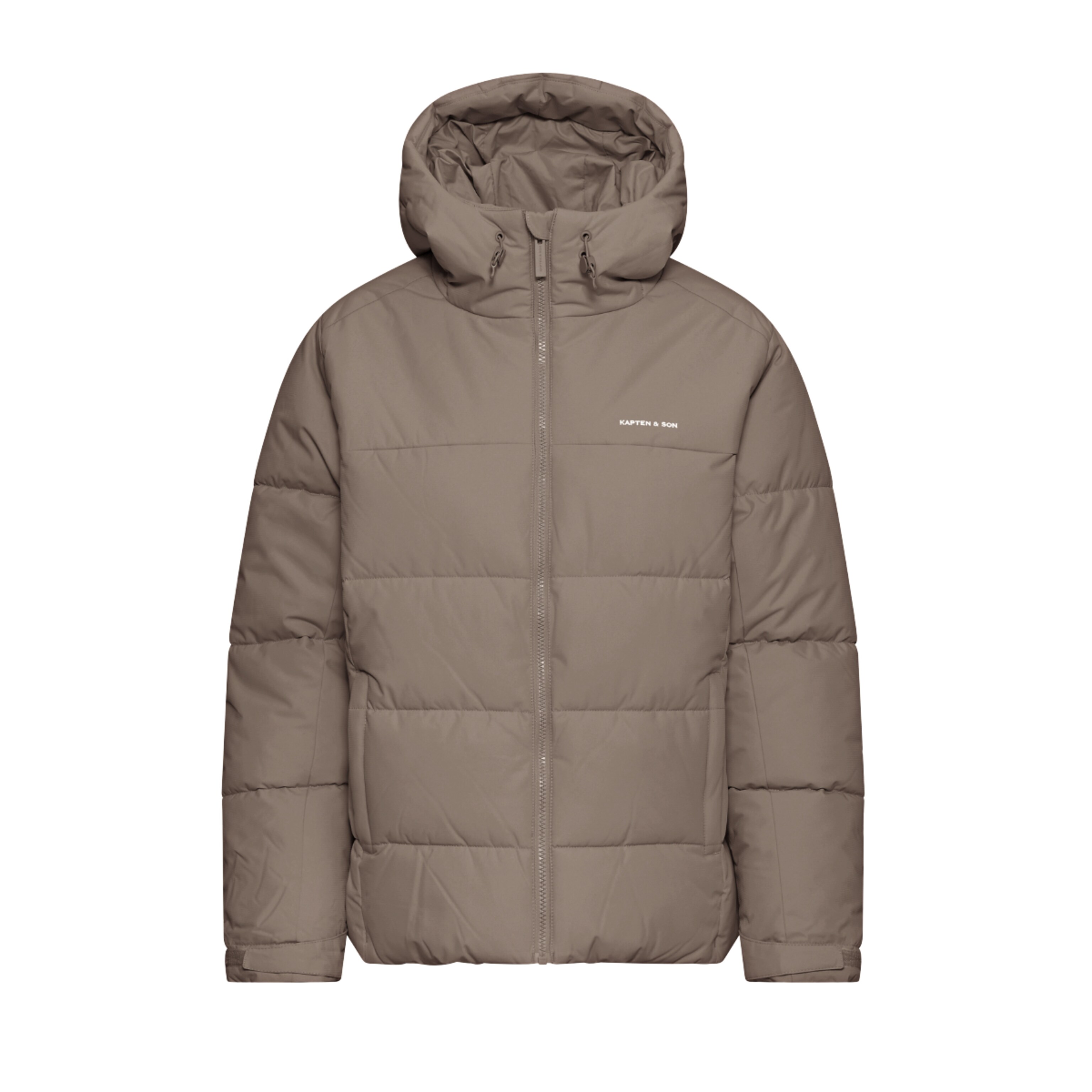 Nicht ausgewählt, Short Winter Puffer Jacket, Short Winter Puffer Jacket Taupe Taupe